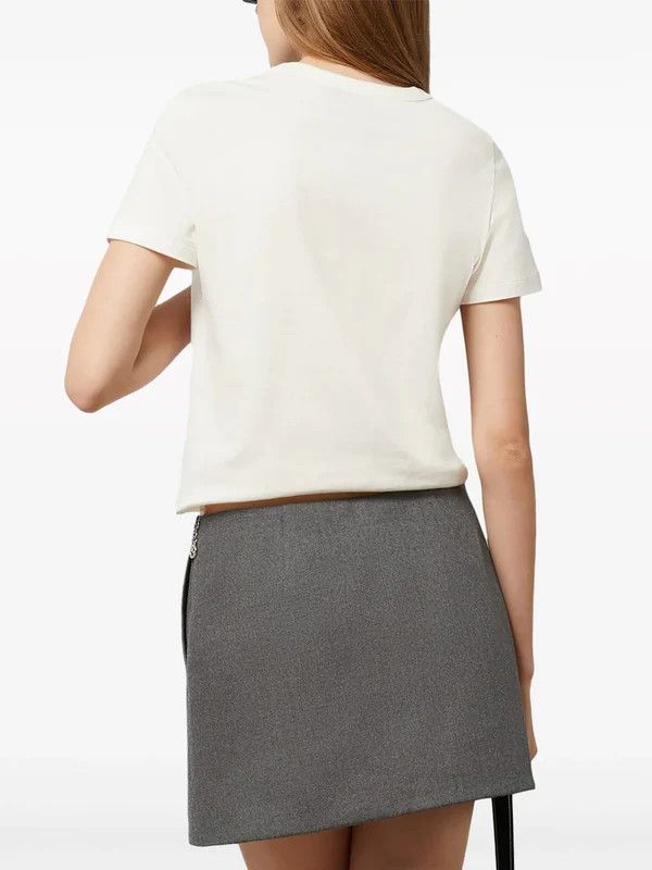 Gucci o1la5ras0526 Cotton Jersey T-Shirt Interlocking G Bianco Size S / US 4 / IT 40 - 2 Thumbnail
