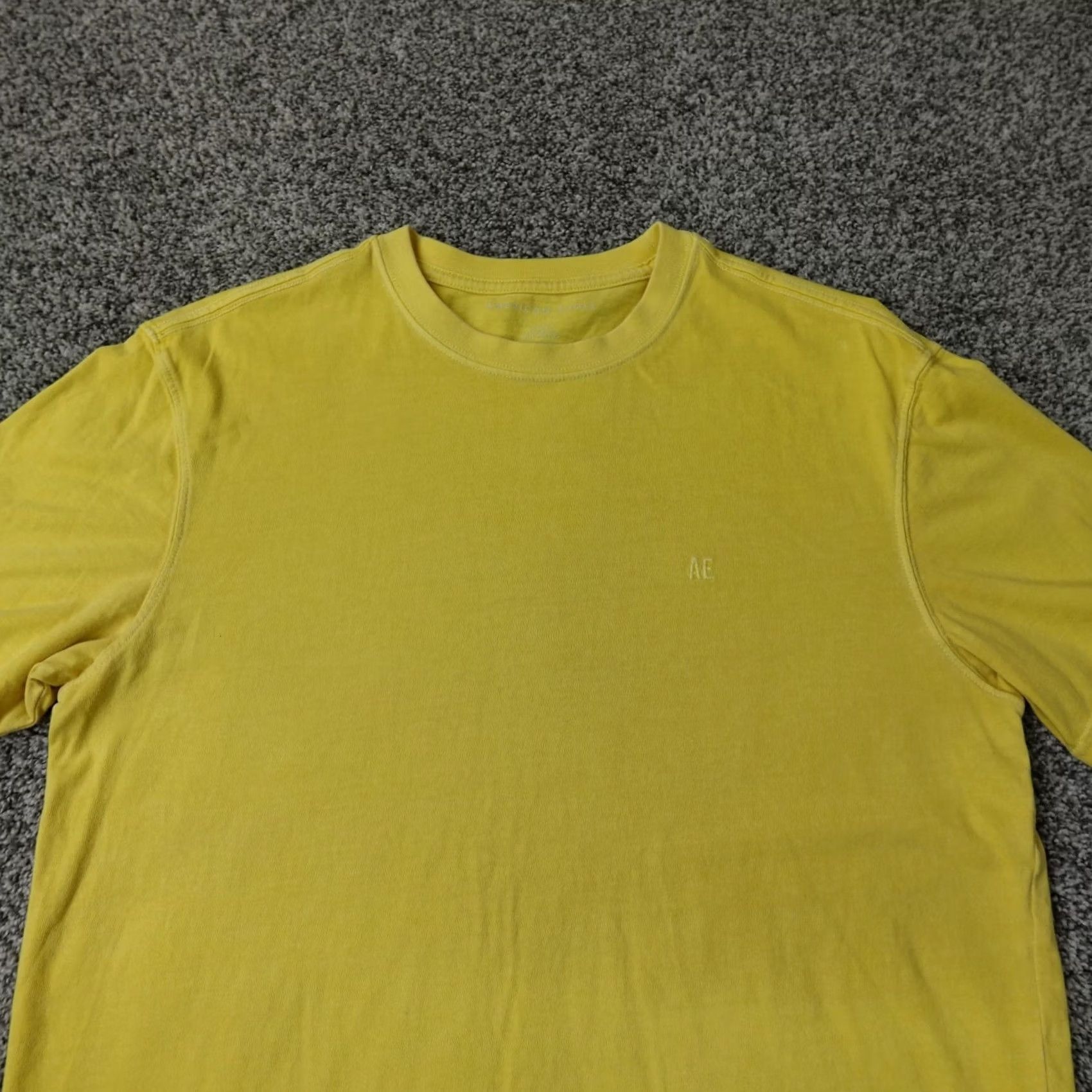 American Eagle Outfitters American Eagle Shirt Mens Small Yellow Logo Preppy Casual Lightweight Cotton AEO Size US S / EU 44-46 / 1 - 3 Thumbnail
