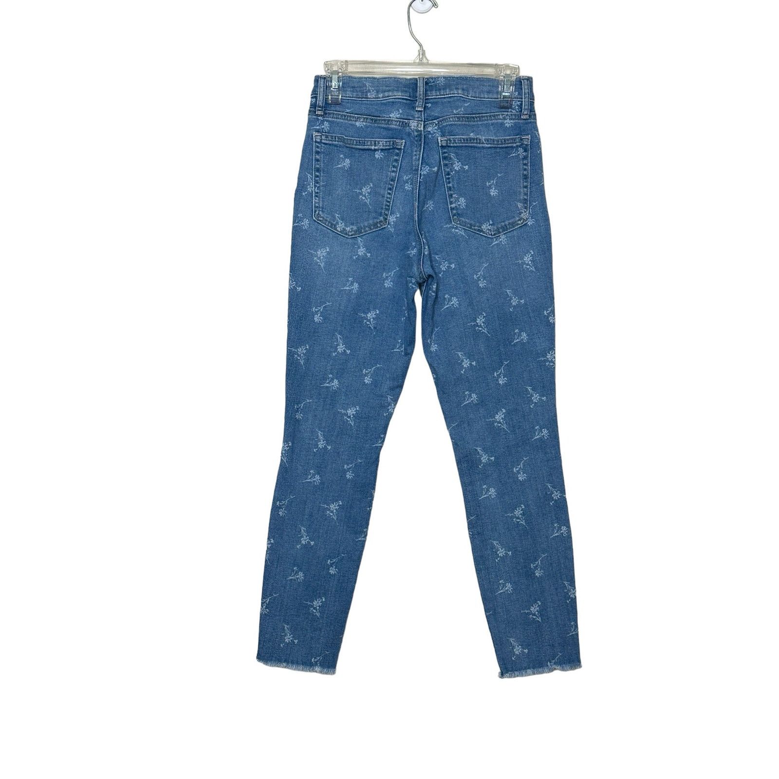 Gap Gap blue floral true skinny ankle jeans size 27/4 Size 27" / US 4 / IT 40 - 9 Thumbnail