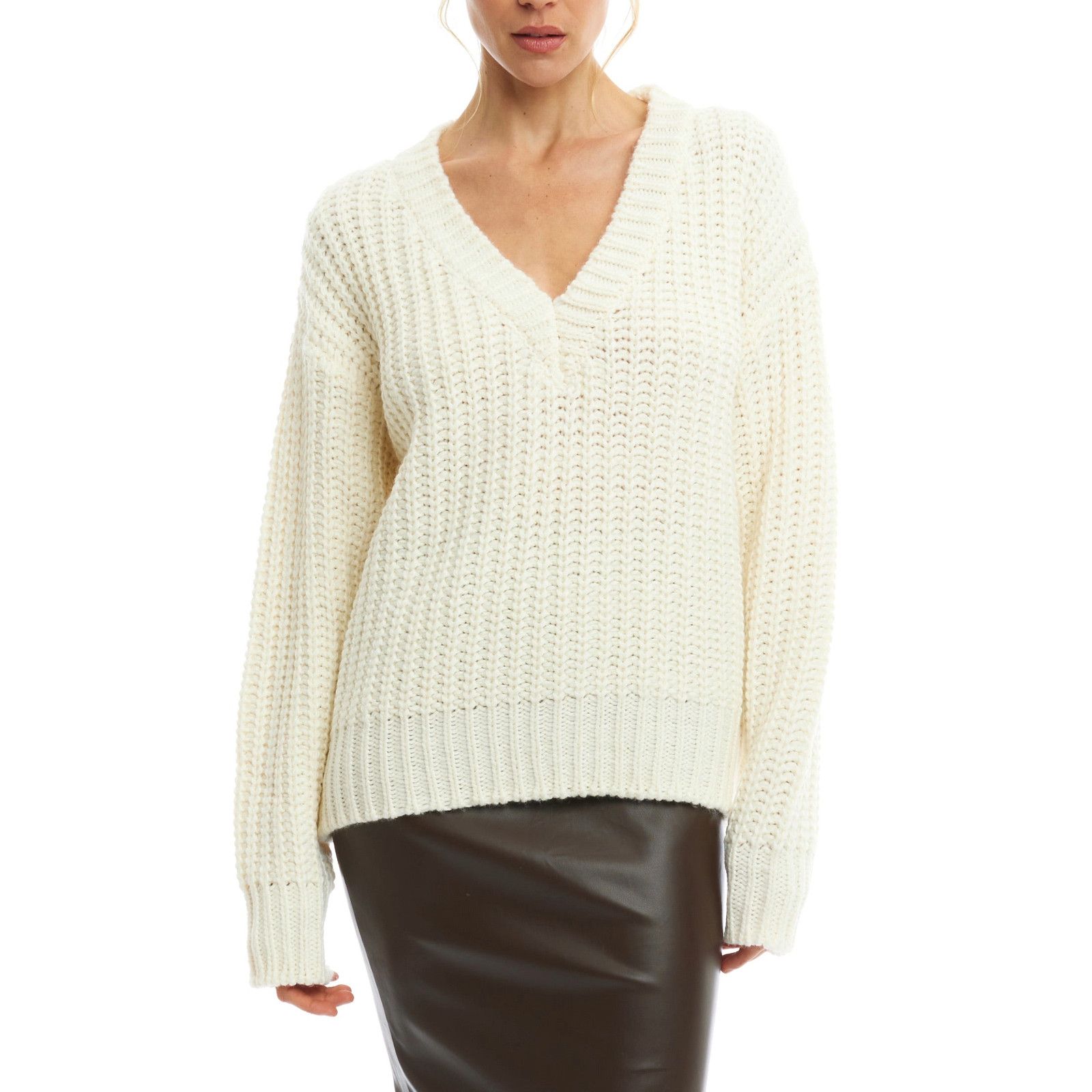REVOLVE LBLC The Label Katja Sweater - Cream Sz Small Size S / US 4 / IT 40 - 1 Thumbnail
