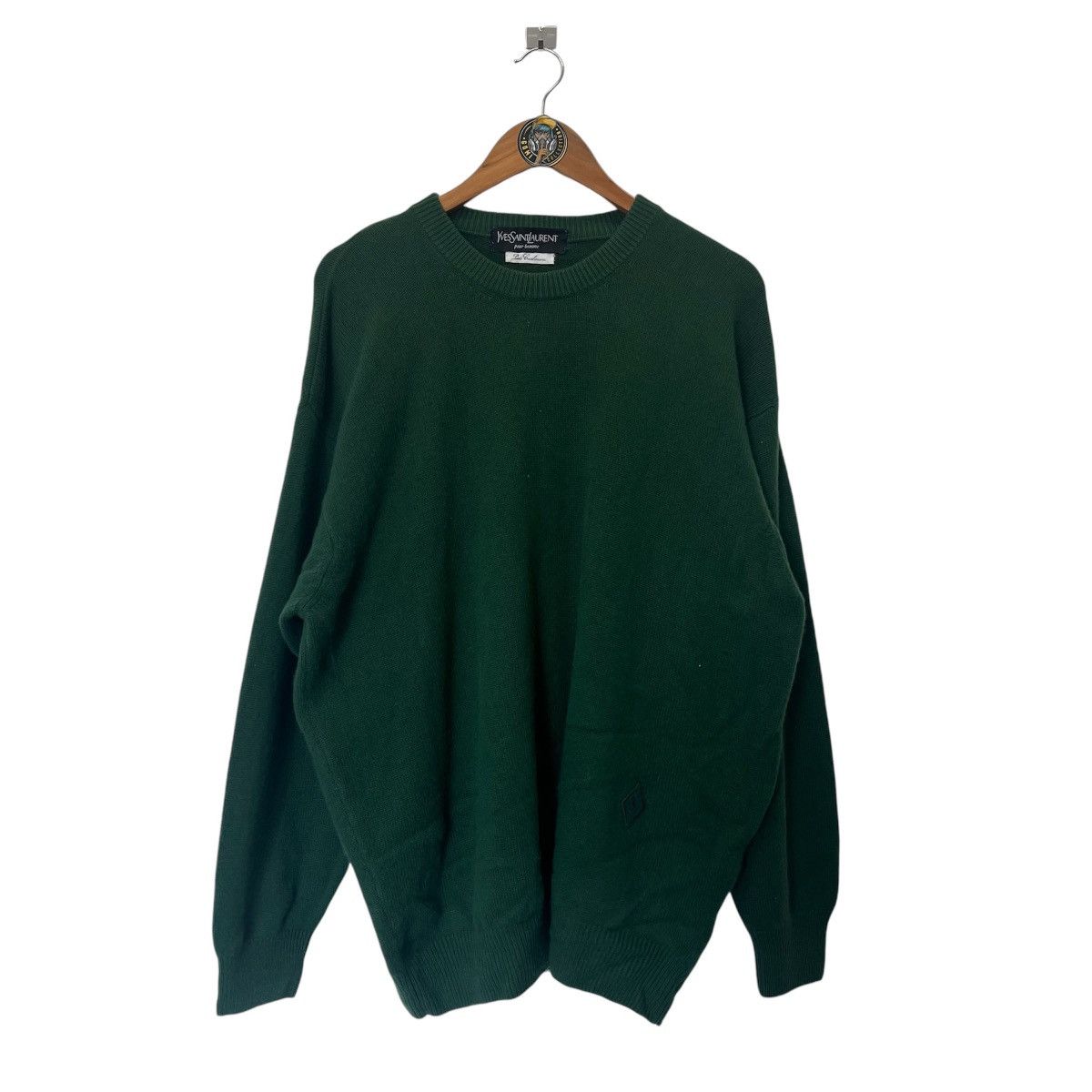 Vintage × Yves Saint Laurent Vintage Yves Saint Laurent Pour Homme Sweatshirt Size US XL / EU 56 / 4 - 1 Thumbnail