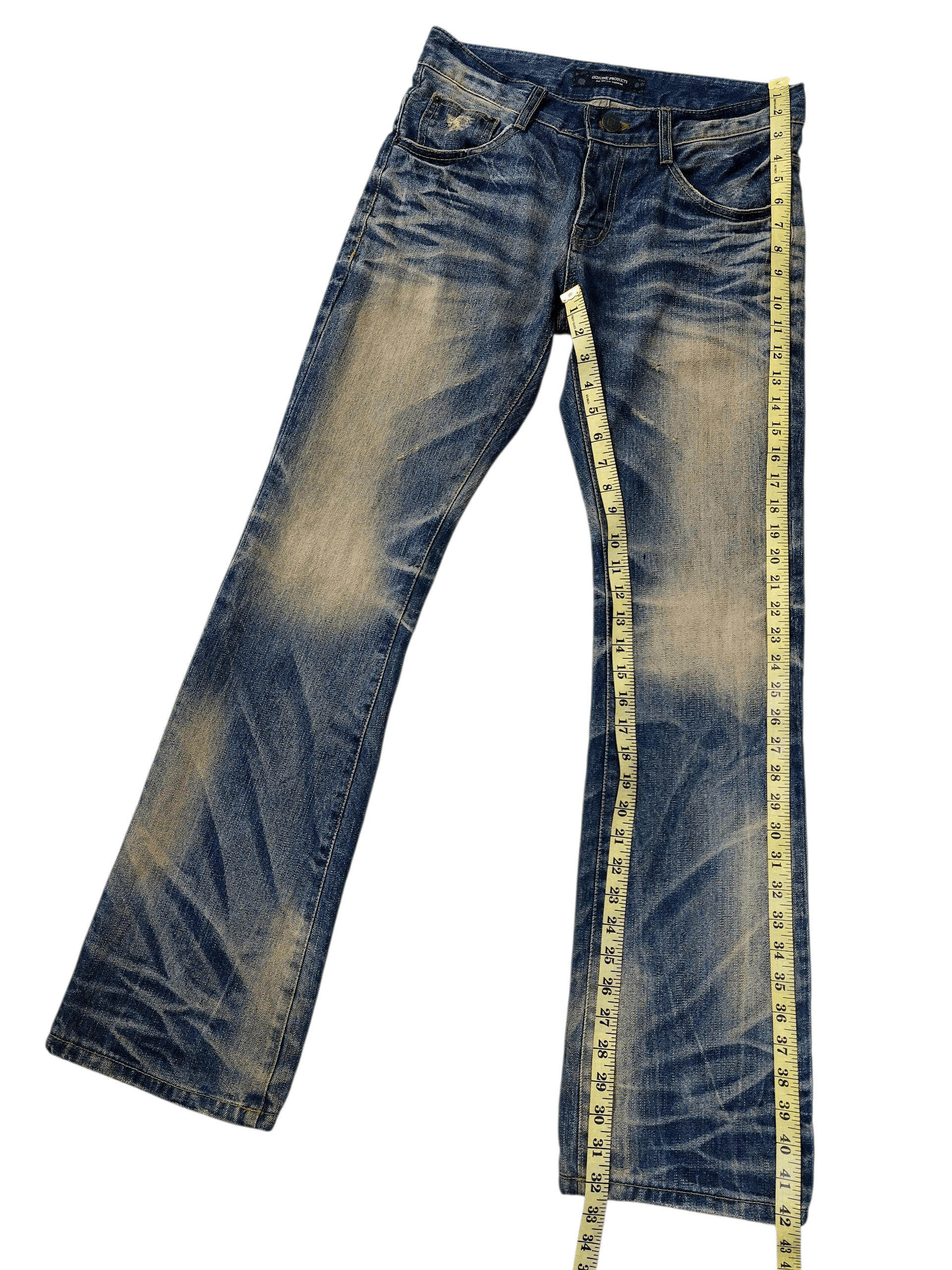 Vintage 90's DPSR Flare Mudwash Clawsmark Denim Size US 31 - 17 Thumbnail
