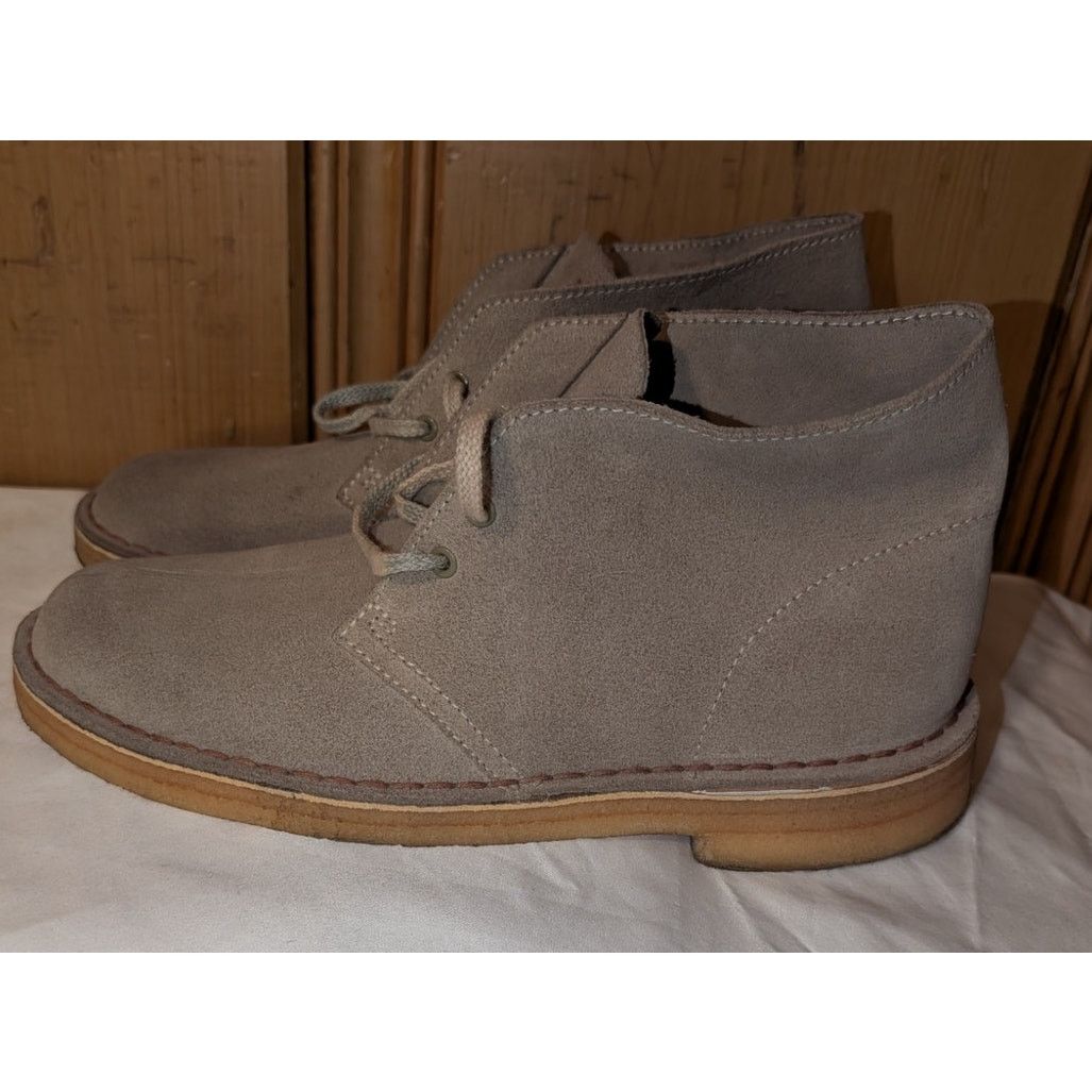 Clarks Originals Desert Boot Chukka Size 6 Mens Beige Suede