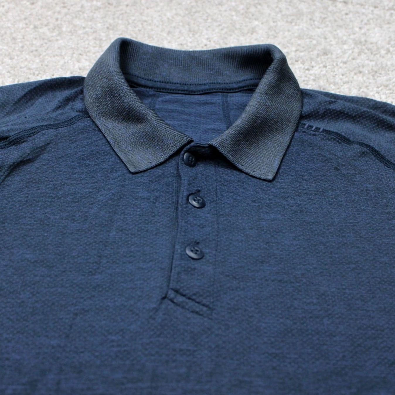 Lululemon Lululemon Polo Shirt Mens Medium Blue Performance Short Sleeve Stretch Pullover Polo Shirt Linen? Size US M / EU 48-50 / 2 - 5 Thumbnail