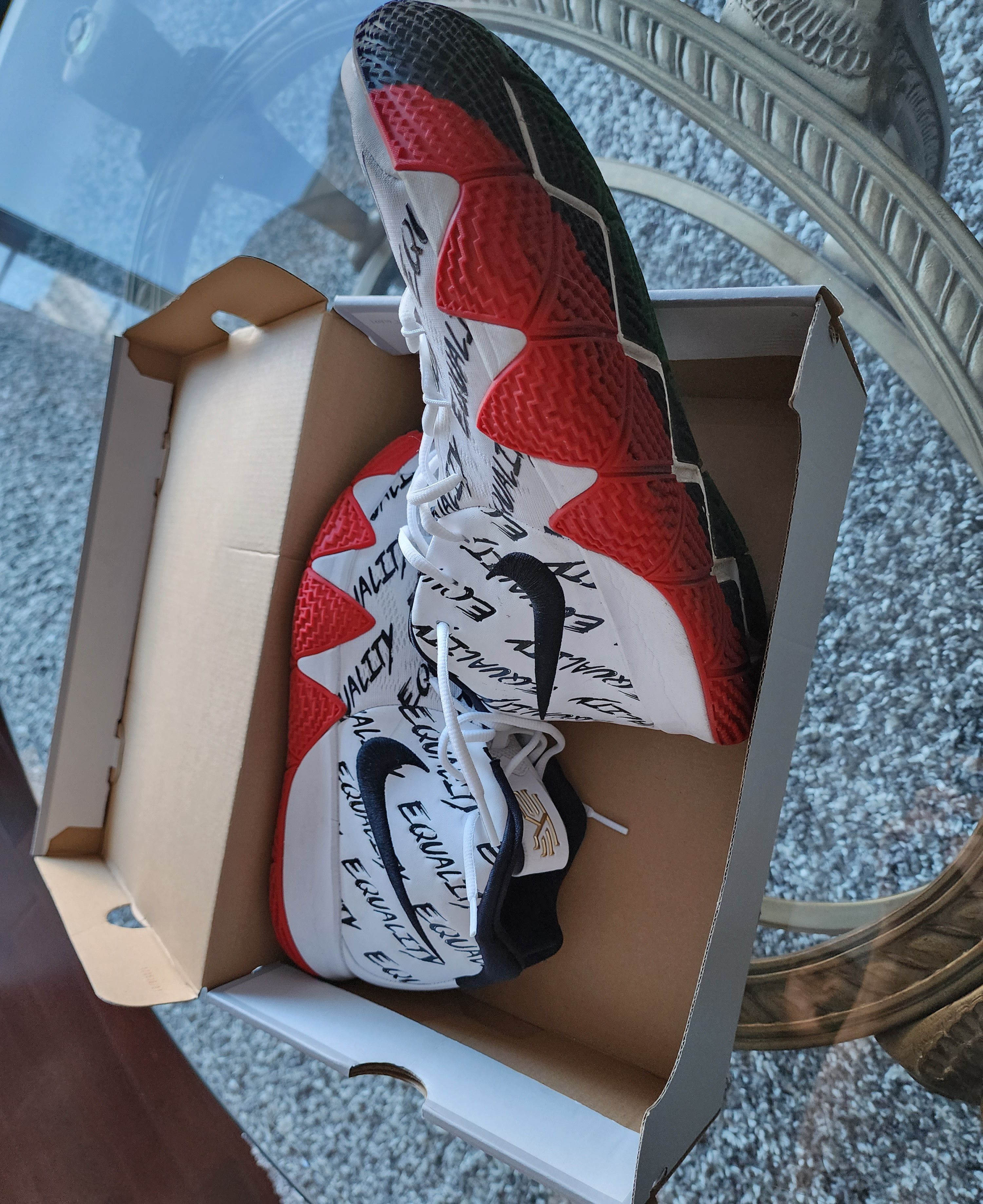 Nike Nike Kyrie 4 "Black History Month" 2018 Size US 11.5 / EU 44-45 - 6 Thumbnail