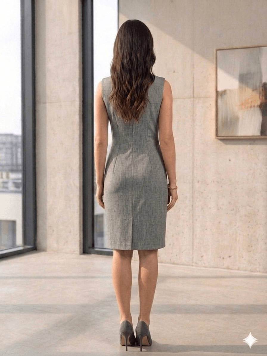 Iris von Arnim Iris von Arnim Women’s Wool Midi Dress Grey – Size 38 (S) Size S / US 4 / IT 40 - 3 Thumbnail