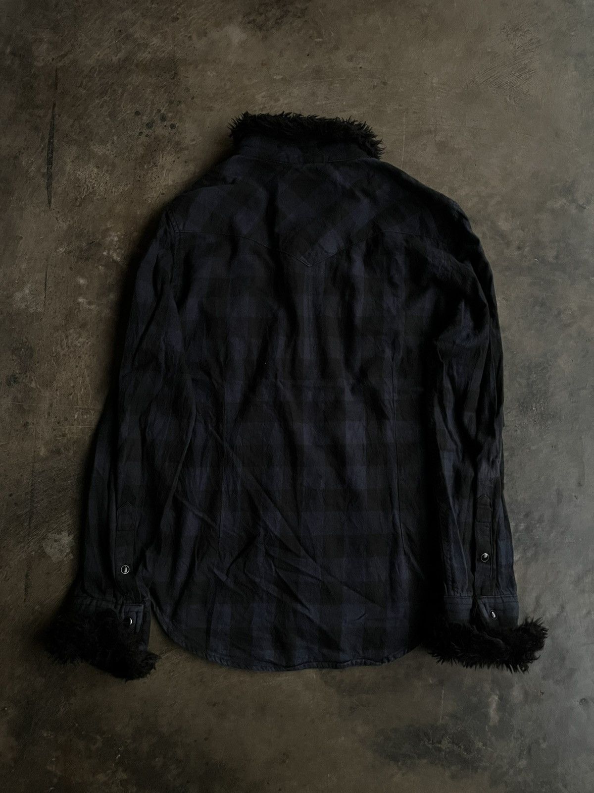 14th Addiction JAPANESE CRAZY DEVIL FUR PLANEL GOTHIC VKEI PUNK SHIRTS Size US L / EU 52-54 / 3 - 6 Thumbnail