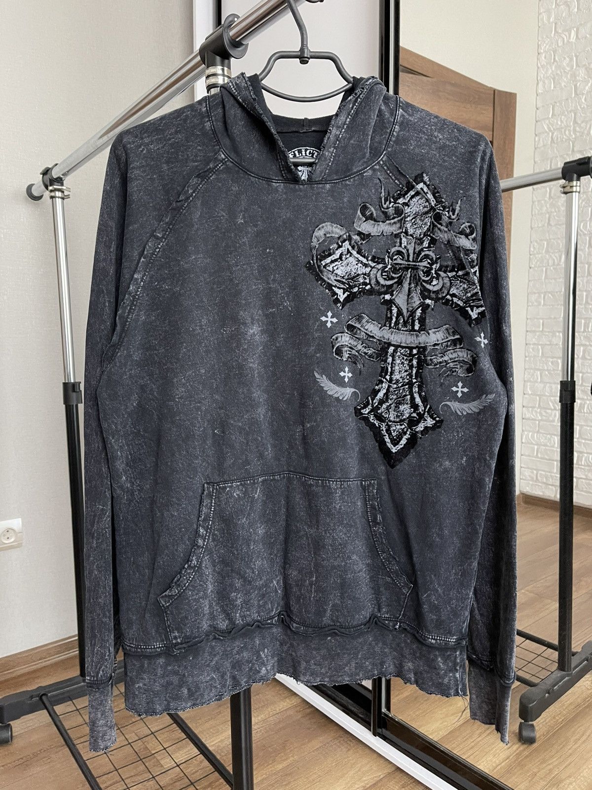 Affliction Affliction Live Fast Vintage Hoodie Pullover Y2K Logo Size US M / EU 48-50 / 2 - 5 Thumbnail
