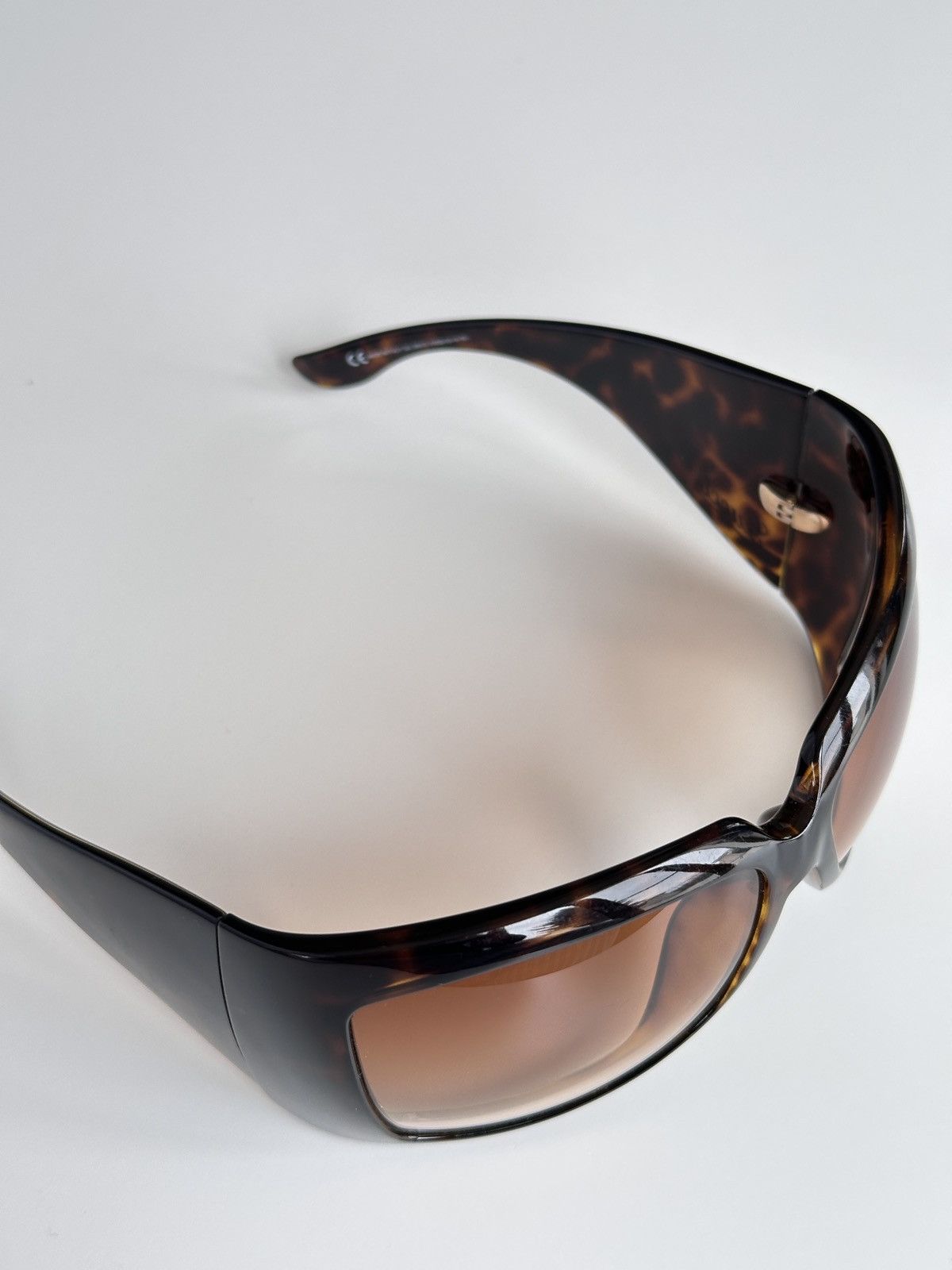 Gucci GUCCI Shield Mask Oversized Sunglasses Leopard GG 2961/S Y2K Size ONE SIZE - 14 Thumbnail