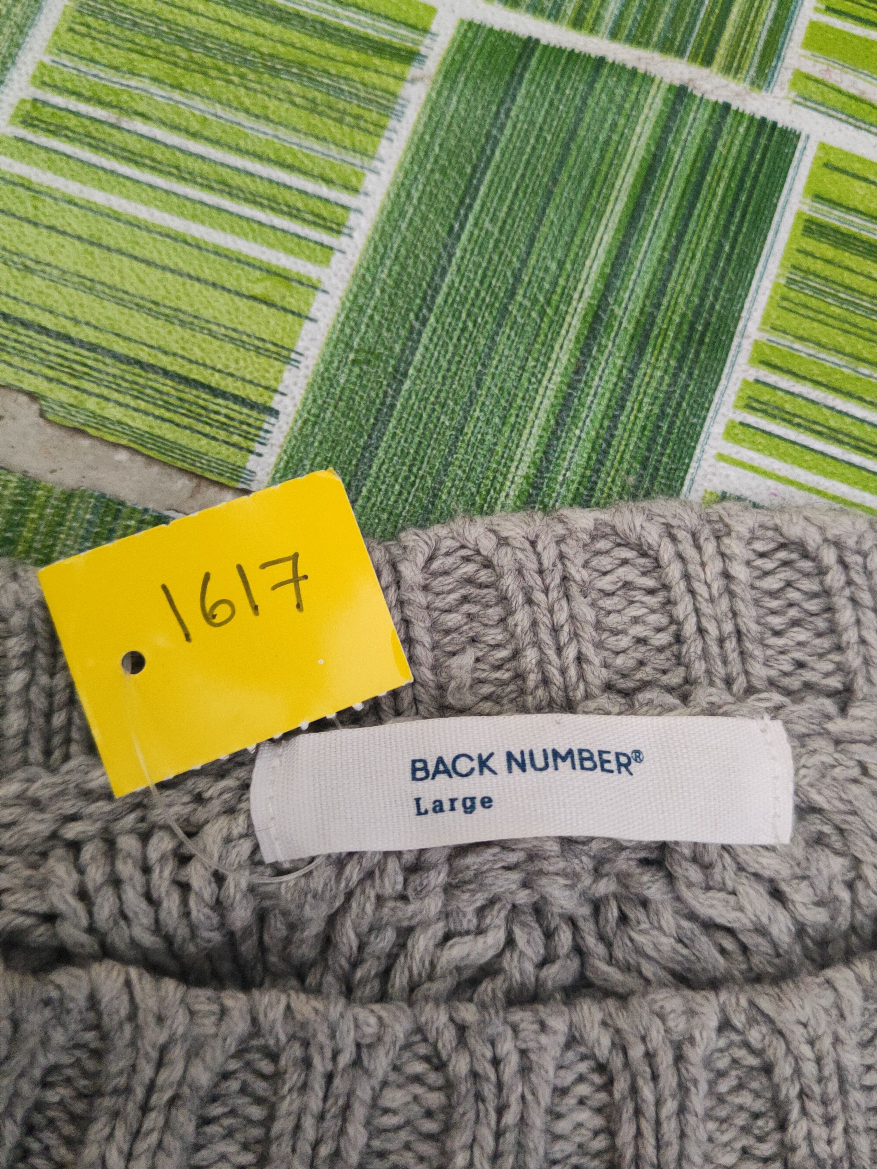 Vintage DL Back Number Gray Knitwear Sweatshirts #1617 Size L / US 10 / IT 46 - 11 Thumbnail
