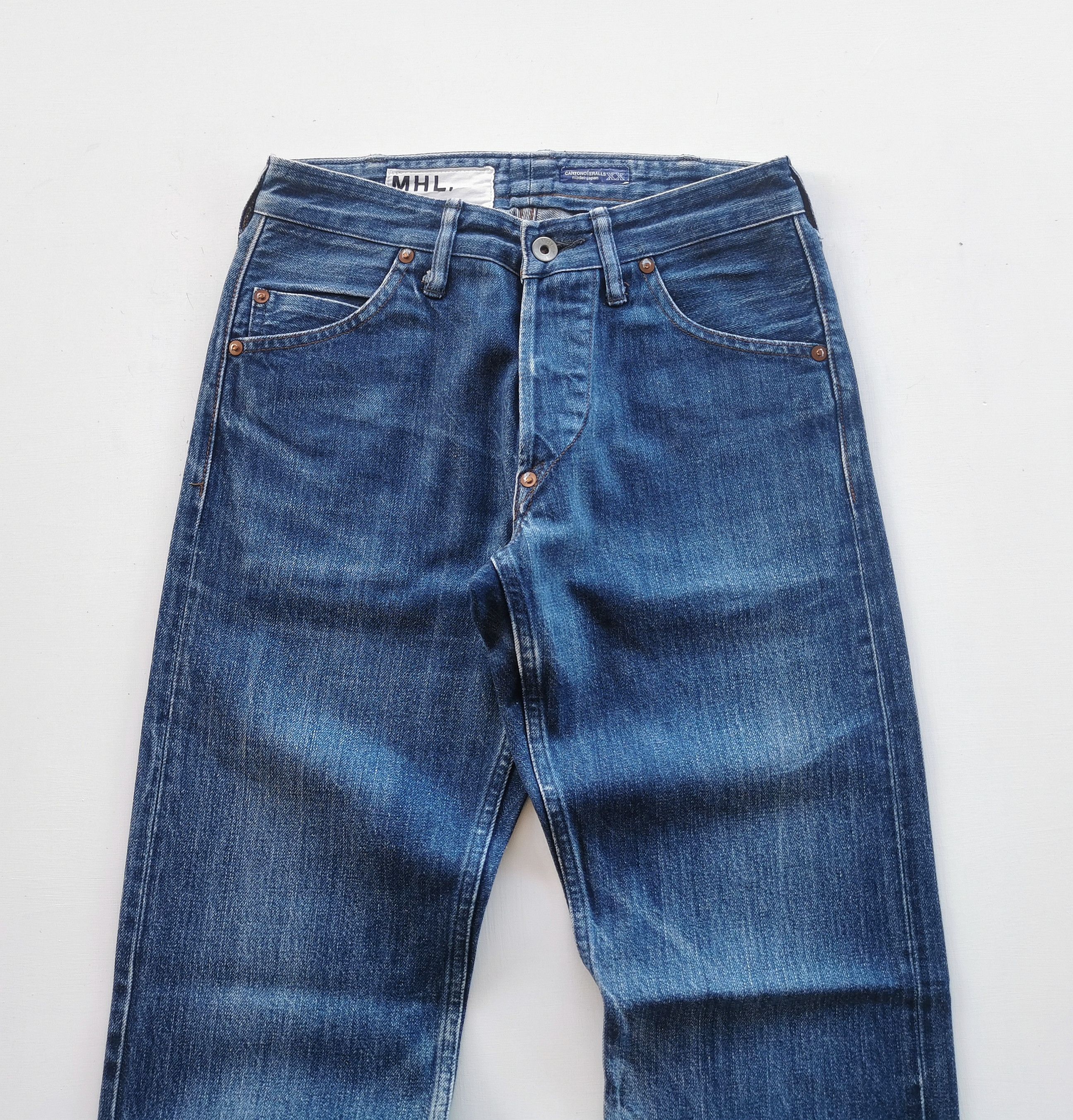 Margaret Howell MHL Canton Overalls Worker Selvedge Denim Size US 27 - 6 Thumbnail