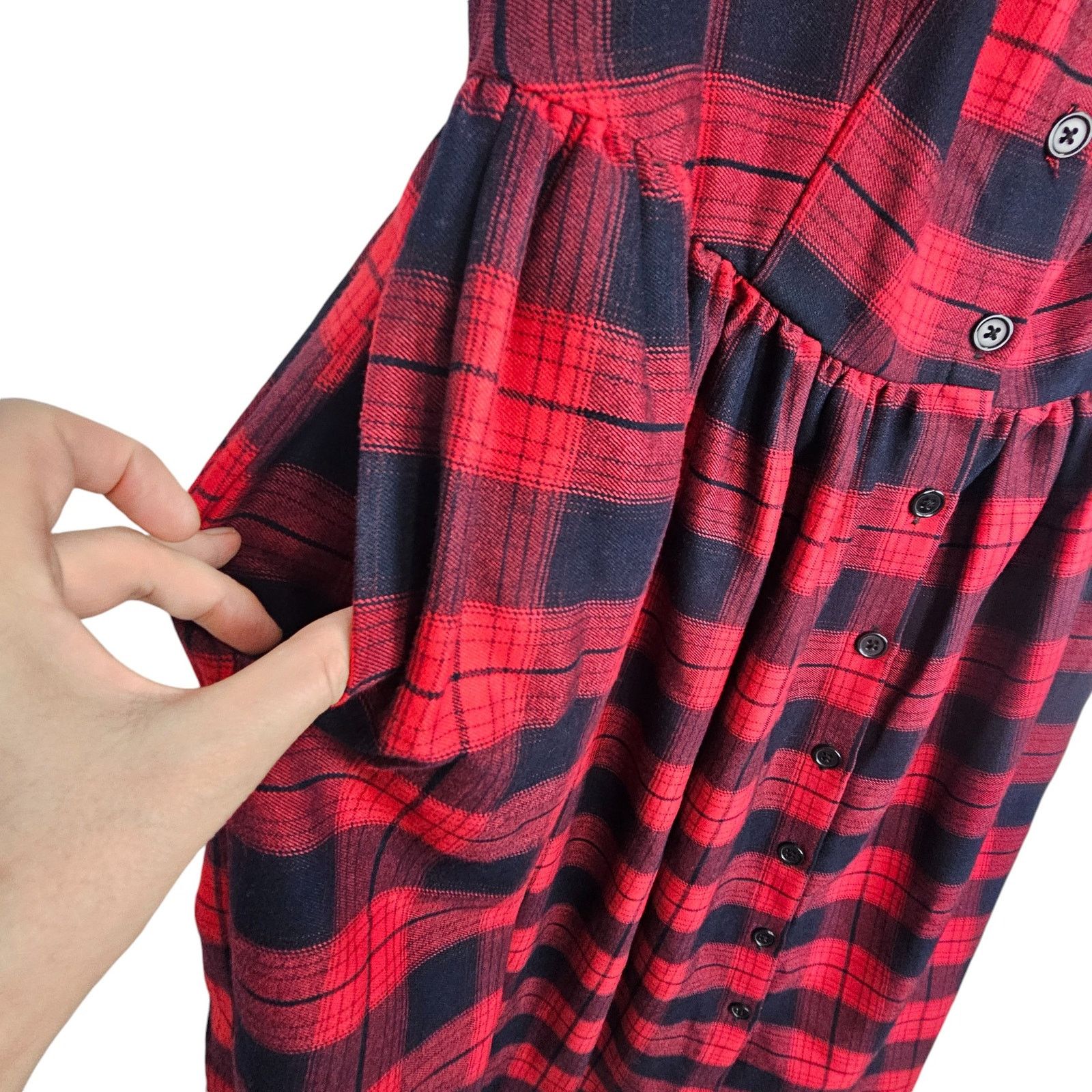 Vintage Unique Vintage Womens Cora Fit & Flare Dress 2X/18 Flannel Size XXL / US 16-18 / IT 52-54 - 6 Thumbnail