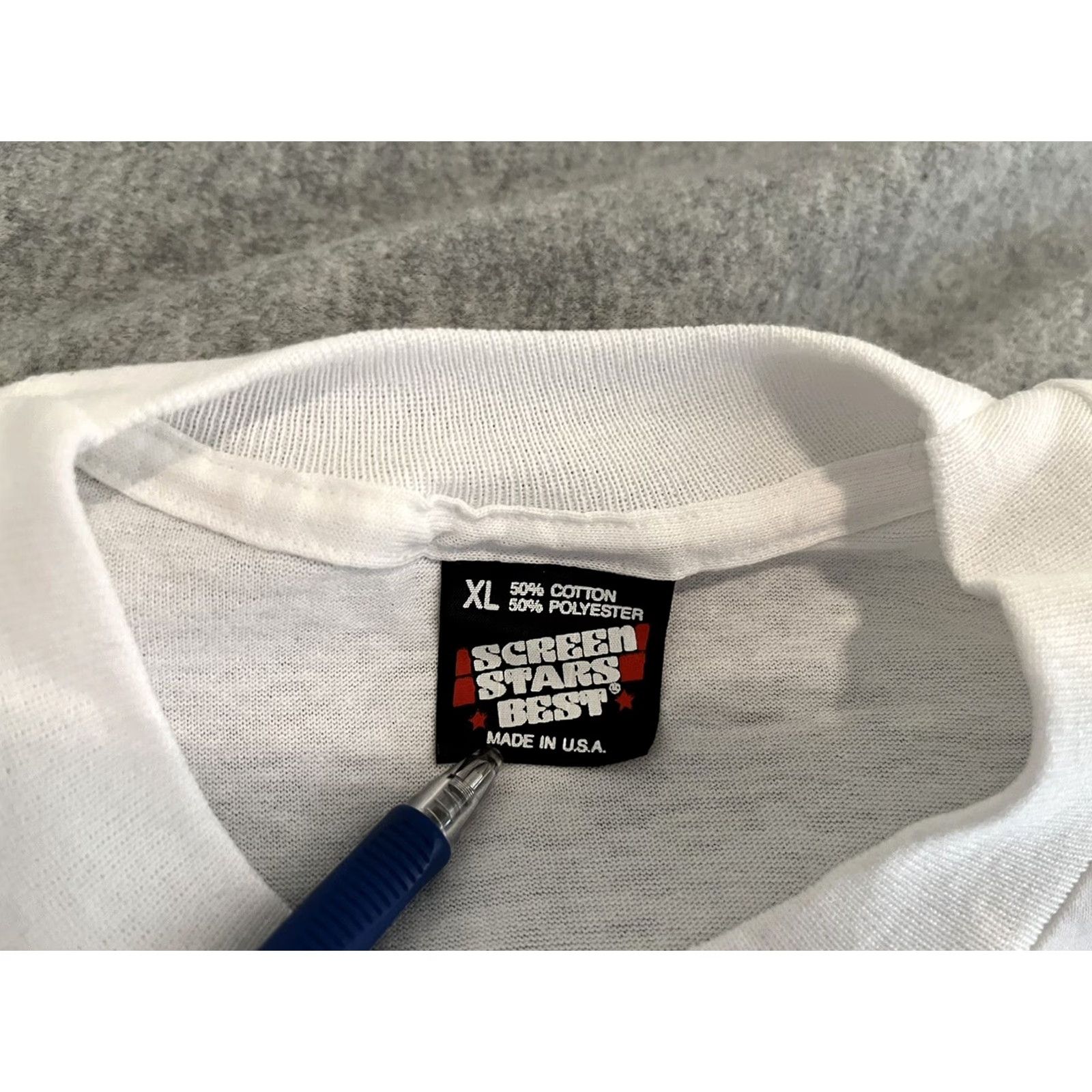 Vintage VINTAGE Life Chain Shirt Anti-Abortion Psalm 139:13 Roe v Wade Single Stitch XL Shirt Mens White 90s Cotton Blend Screen Stars Classic Tee Size US XL / EU 56 / 4 - 3 Thumbnail