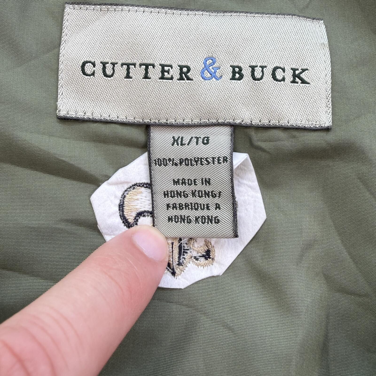 Cutter & Buck Vintage Cutter & Buck Golf Windbreaker XL V Neck Jacket Size US XL / EU 56 / 4 - 4 Thumbnail