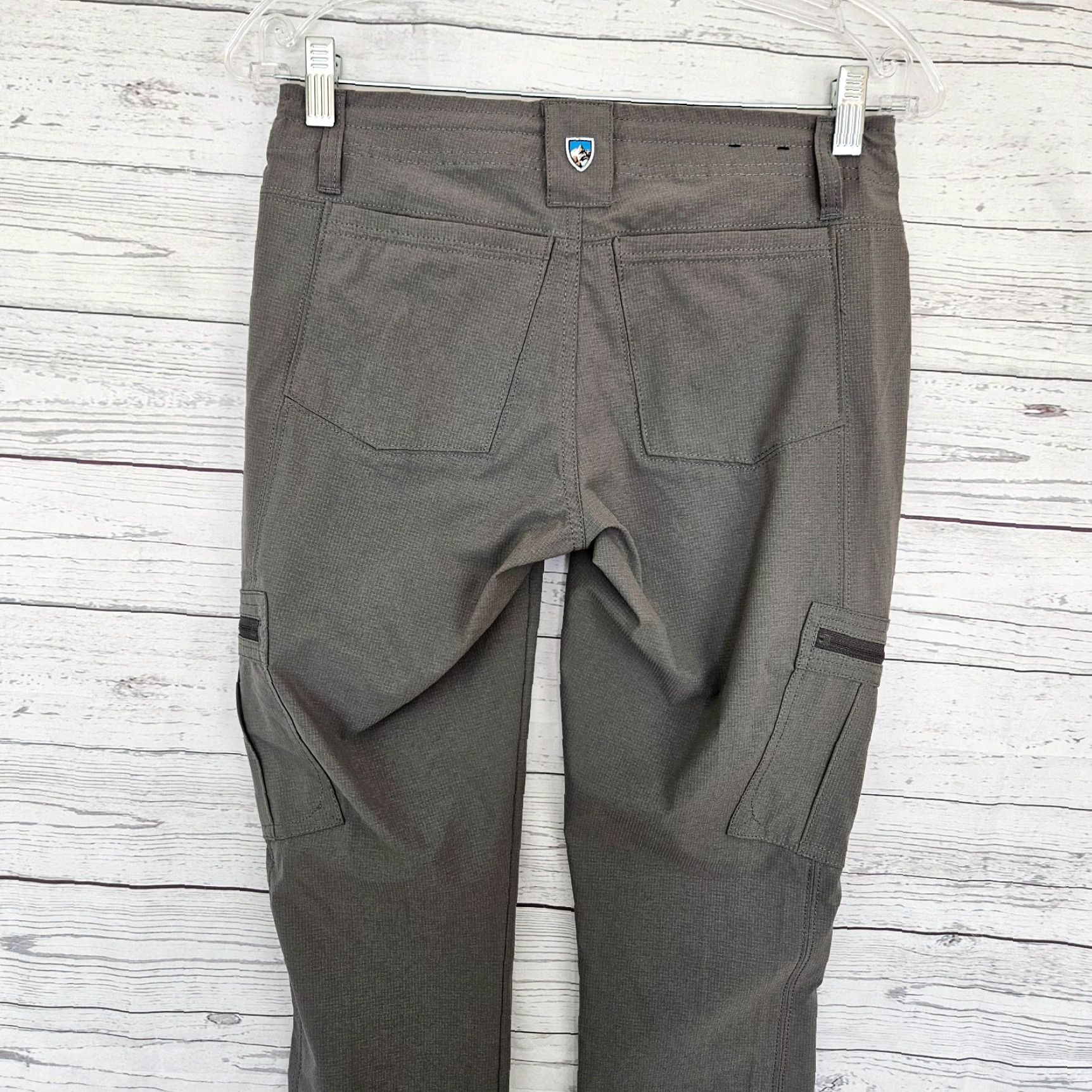 Vintage Kuhl Womens Horizn Skinny Pants Sz 2 Short Gray Cargo Pockets Low Rise Size 26" / US 2 / IT 38 - 4 Thumbnail