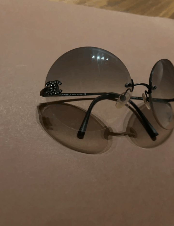 Chanel CHANEL Sunglasses 4056-D Rhinestone 4017 CCLogo Vintage Size ONE SIZE - 3 Thumbnail