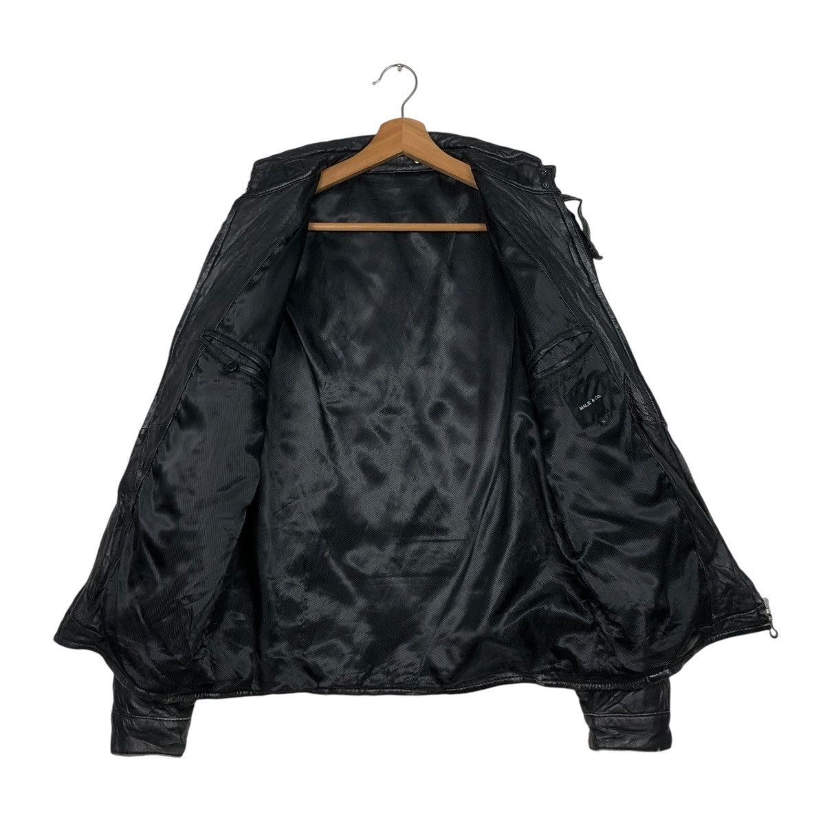Japanese Brand 🔥VINTAGE BIKER LEATHER JACKET MALE & CO 14th ADDICTION Size US M / EU 48-50 / 2 - 15 Thumbnail
