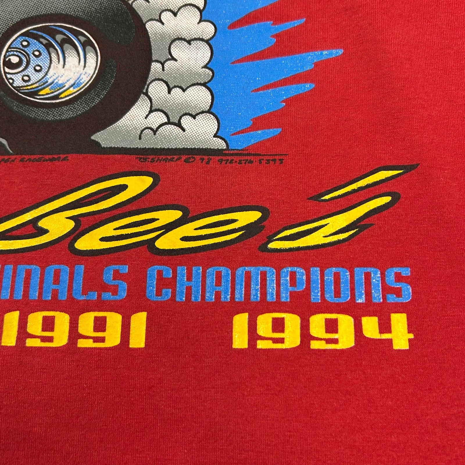 NASCAR 1998 Texas Raceway Division IV Finals Killer Bee 1 Tee XL Size US XL / EU 56 / 4 - 4 Thumbnail