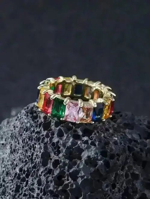 Other Colorful Gemstone Gold Ring Size ONE SIZE - 1 Thumbnail