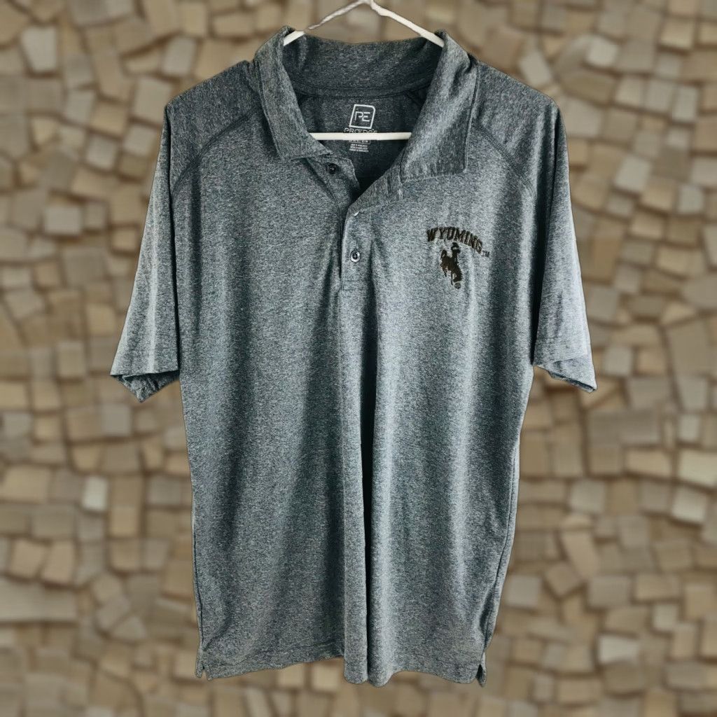 Vintage ProEdge Polo Shirt Men Size Large Gray Short Sleeve Collared Pullover Size US L / EU 52-54 / 3 - 1 Thumbnail