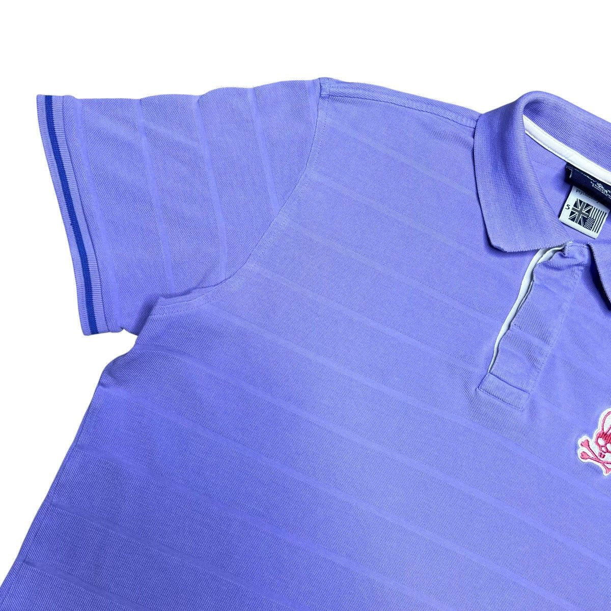 Psycho Bunny Psycho Bunny Purple Striped Collared Men’s Polo Shirt Size US S / EU 44-46 / 1 - 7 Thumbnail