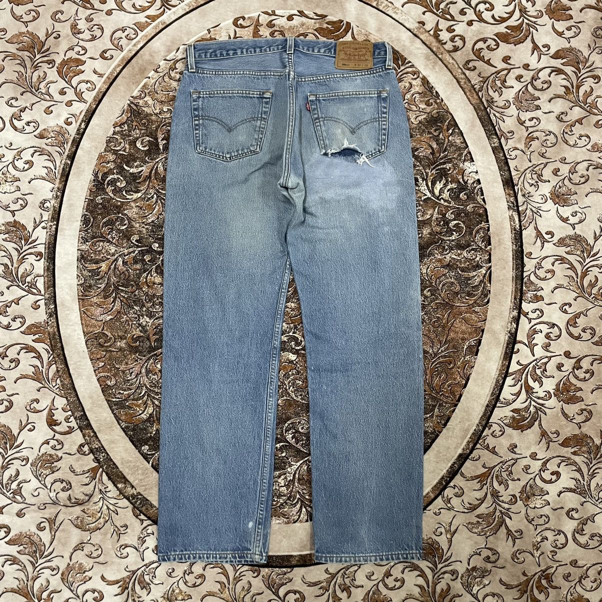 Levi's Vintage Clothing 🔥Vintage Levis 501 XX Stoned Washed Distress Denim Jeans Size US 34 / EU 50 - 4 Thumbnail