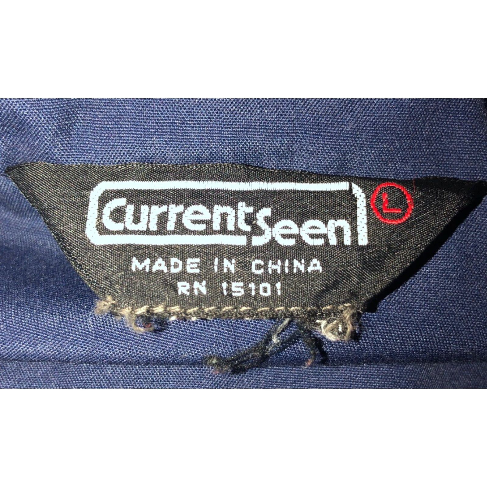 Vintage VINTAGE Current Seen Mens Blue Full Zip Jacket L Size US L / EU 52-54 / 3 - 5 Thumbnail