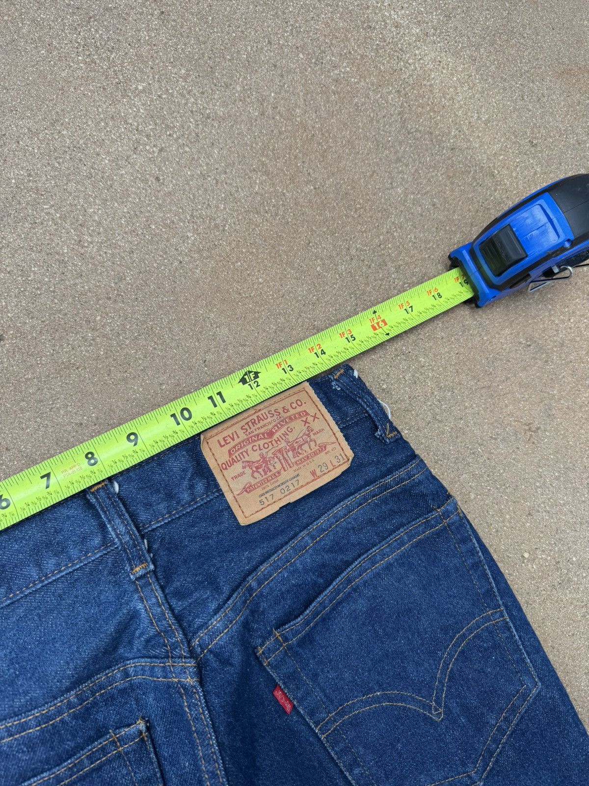 Levi's Vintage 70’s Levi’s 517xx Red Tab Bootcut Flare Jeans 29x31 Size US 29 - 9 Thumbnail