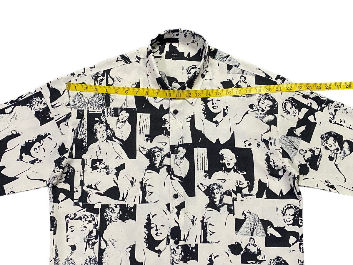 Japanese Brand Marilyn Monroe Fullprint Photo Callage Graphic Long Sleeve Size US M / EU 48-50 / 2 - 6 Thumbnail