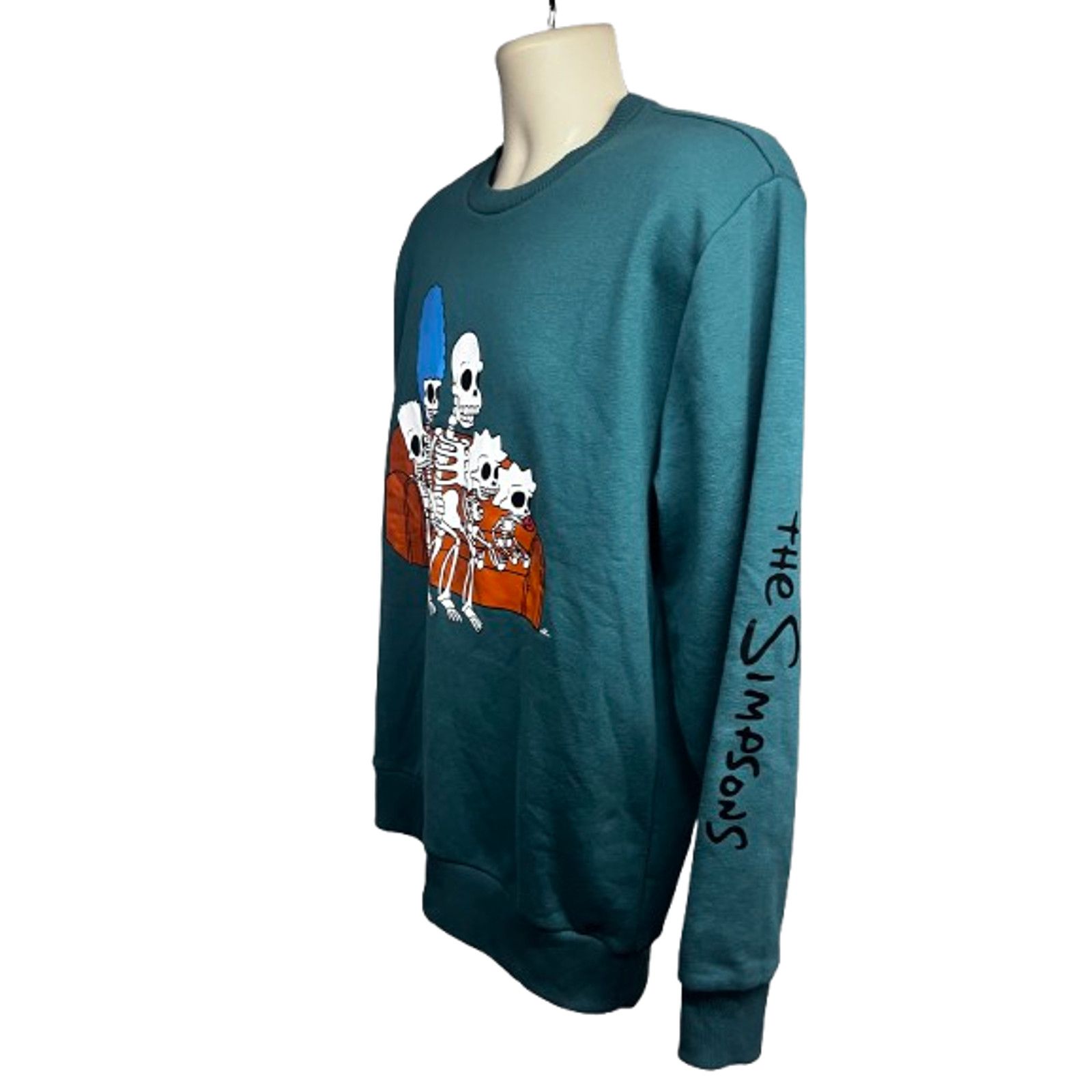 The Simpsons The Simpsons Cartoon Green Graphic Pullover Sweatshirt Men M Size US M / EU 48-50 / 2 - 2 Thumbnail