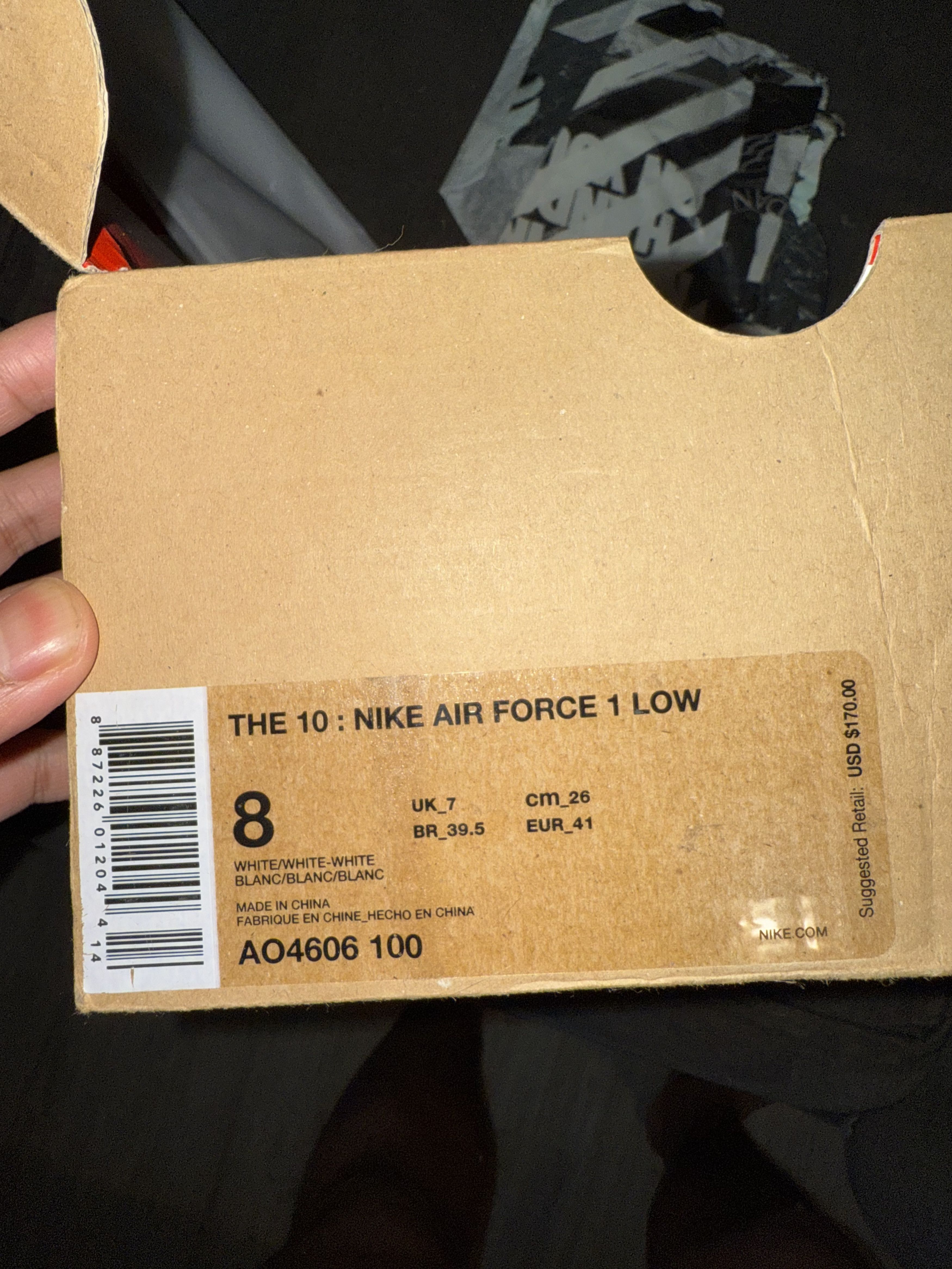 Nike × Off-White × Virgil Abloh Black Off White Air Force 1 Size US 8 / EU 41 - 5 Thumbnail