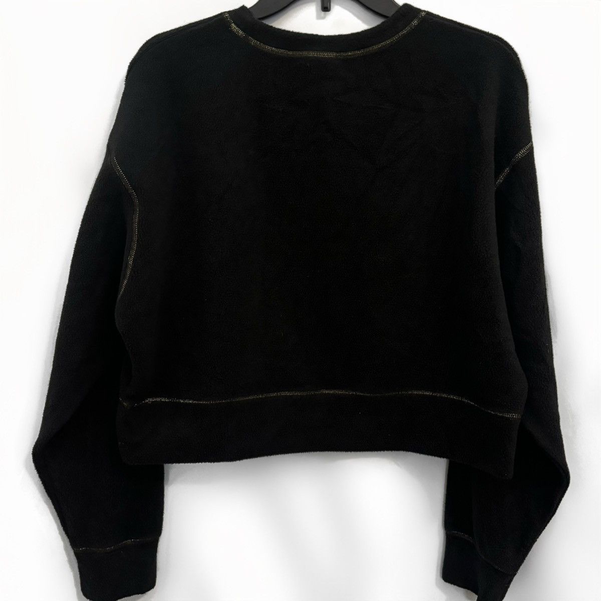Nike Black & Gold Fuzzy Nike Sweatshirt Size L / US 10 / IT 46 - 4 Thumbnail
