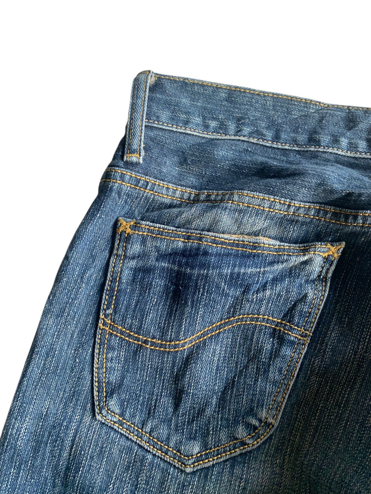 Lee FLARE LEE RIDERS RUSTY JAPANESE PUNK STYLE DISTRESSED DENIM Size US 31 - 10 Thumbnail