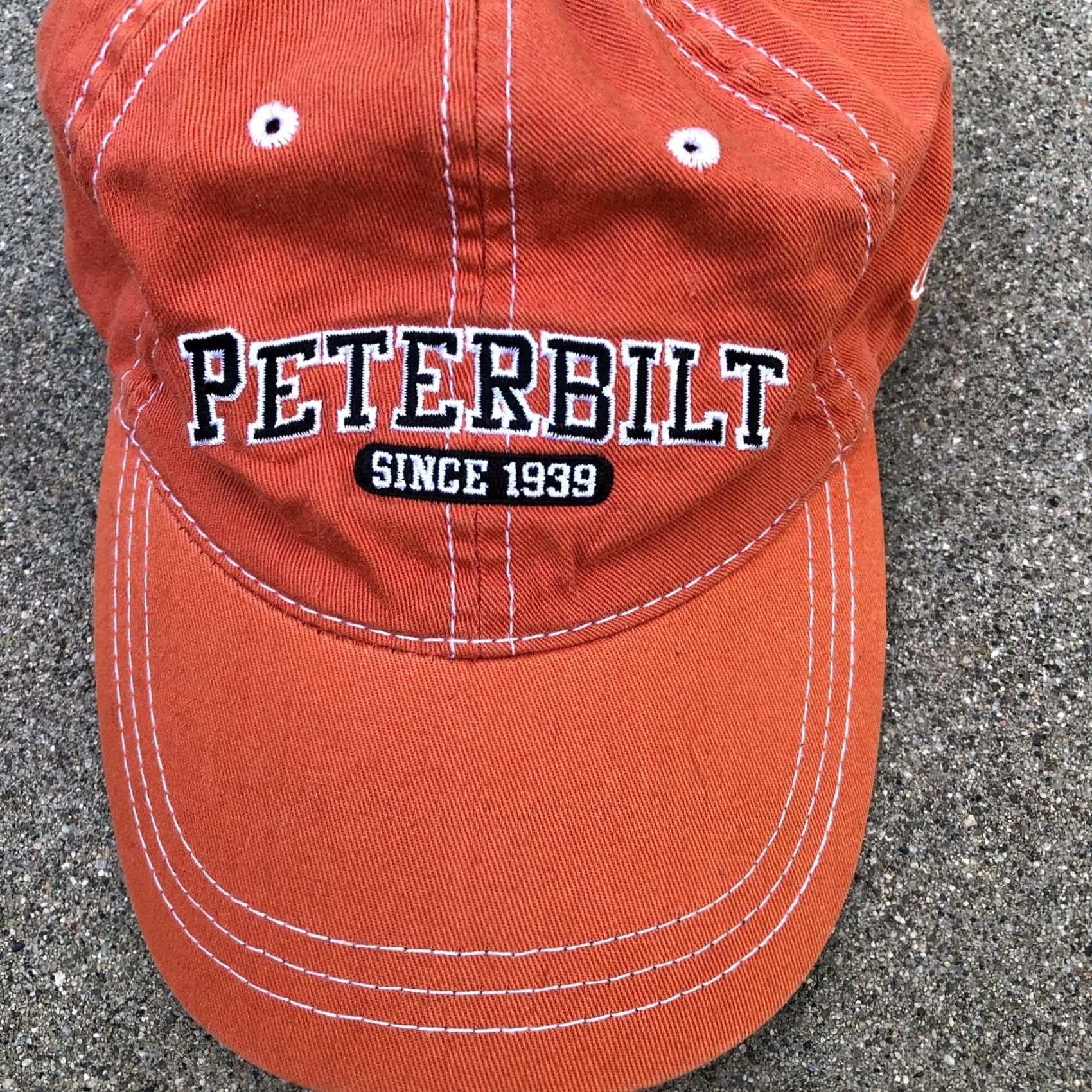 Vintage PETERBILT Baseball Hat Men's One Size Orange Adjustable Cap Since 1939 Size ONE SIZE - 7 Thumbnail