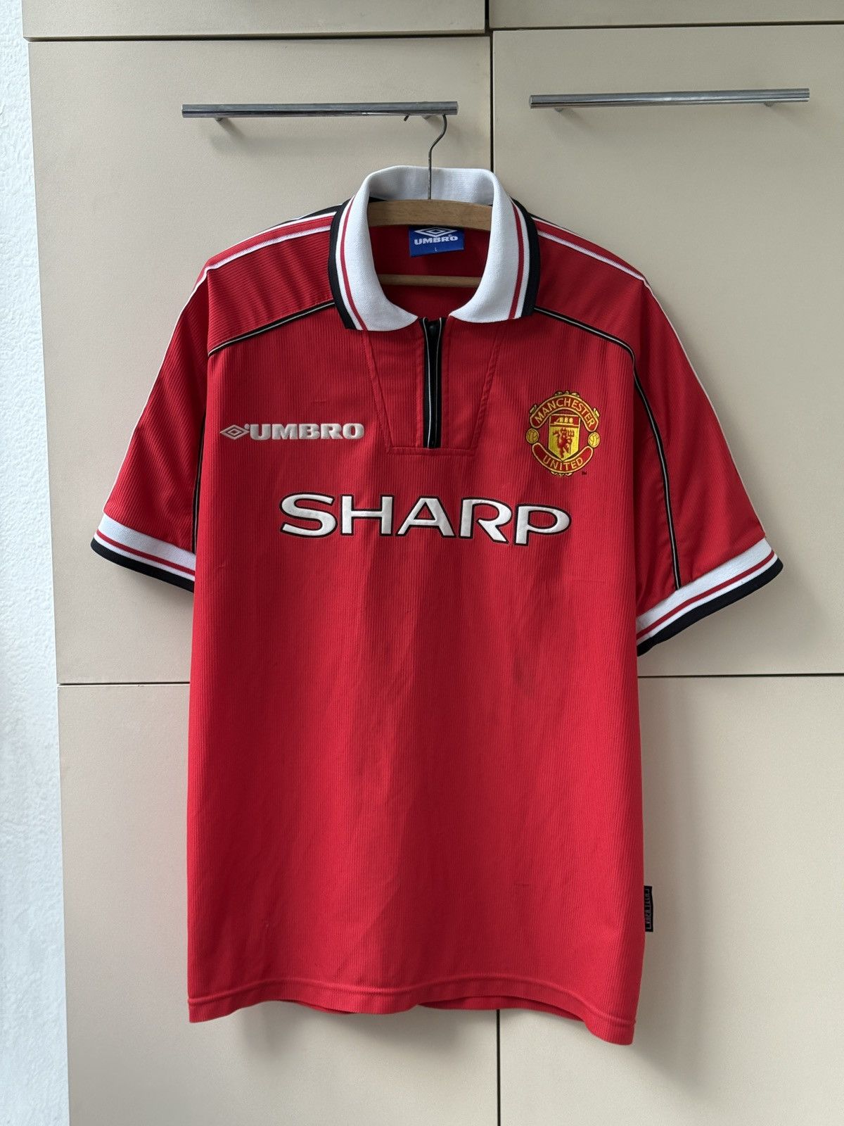 Manchester United Home football shirt 1998 Umbro Jersey Mens