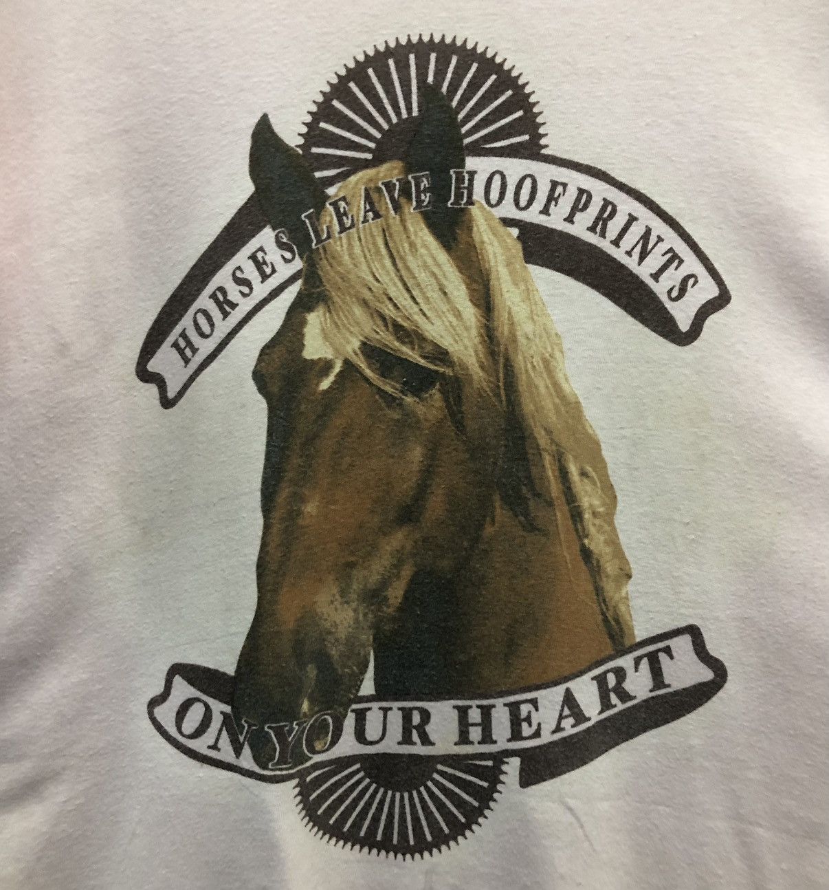 Vintage Quail Hollow House Sleave Hoofprints On Your Heart T-Shirt Size US L / EU 52-54 / 3 - 3 Thumbnail