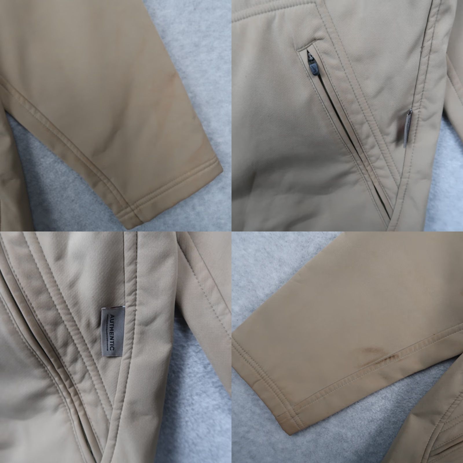 Nike VINTAGE Nike Arizona State Beige Large L Full Zip Leather Jacket Men Size US L / EU 52-54 / 3 - 8 Thumbnail