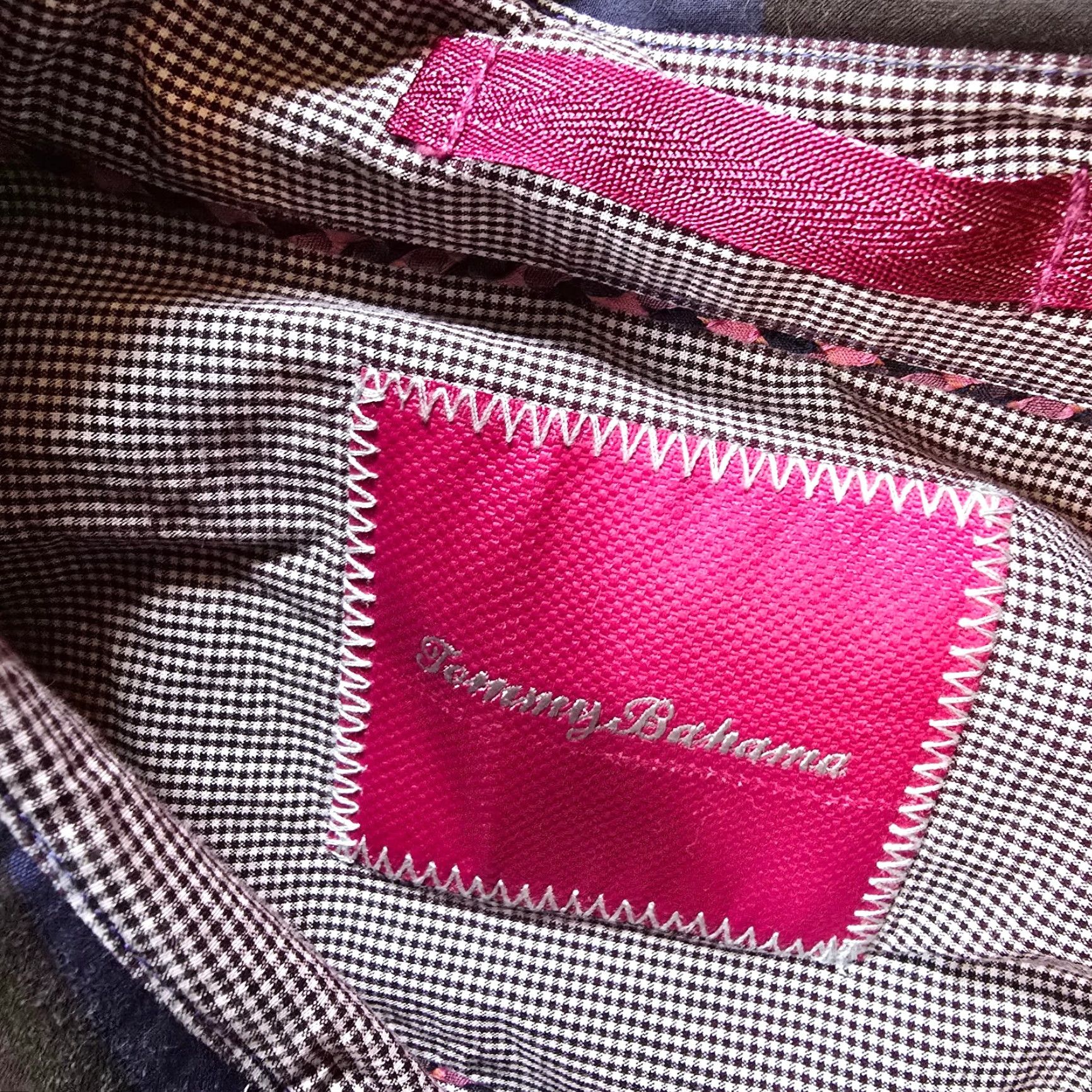 Tommy Bahama Tommy Bahama Shirt Mens XL Pink Brown Plaid Button Long Sleeve Casual Career Shirt Size US XL / EU 56 / 4 - 4 Thumbnail
