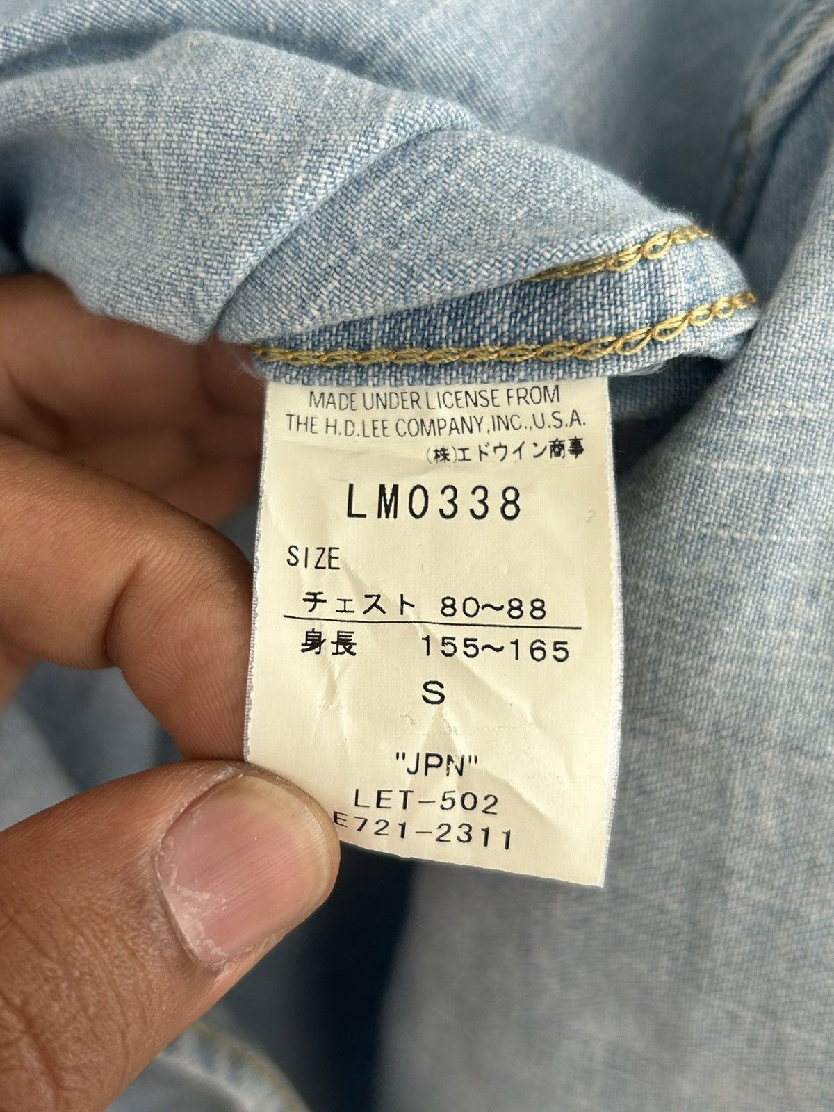 Lee Lee riders Abahouse Japan Button Up Denim Size US S / EU 44-46 / 1 - 6 Thumbnail
