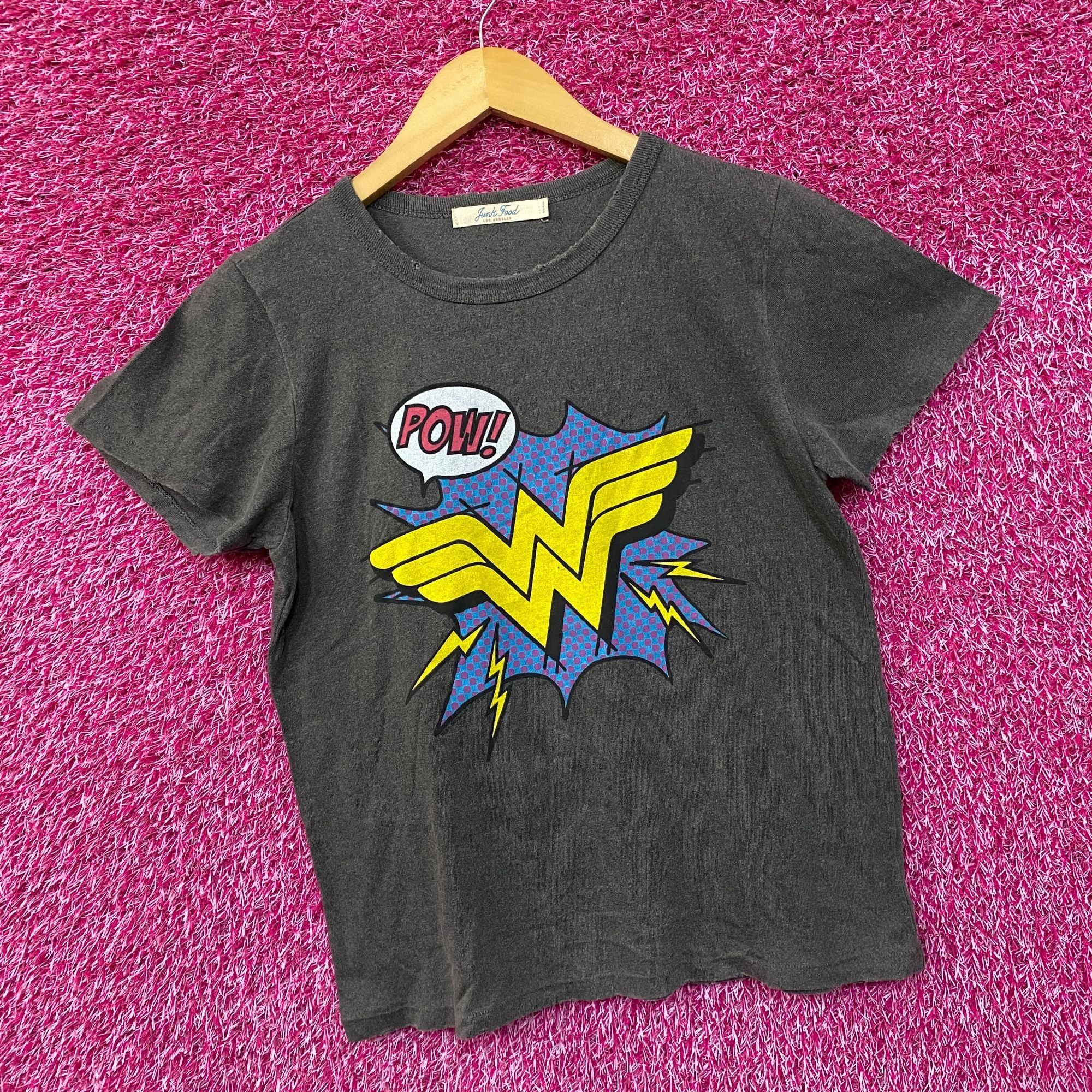 DC Wonder Woman Logo Pow Classic Comic Book Aesthetic T-Shirt S Size US S / EU 44-46 / 1 - 3 Thumbnail