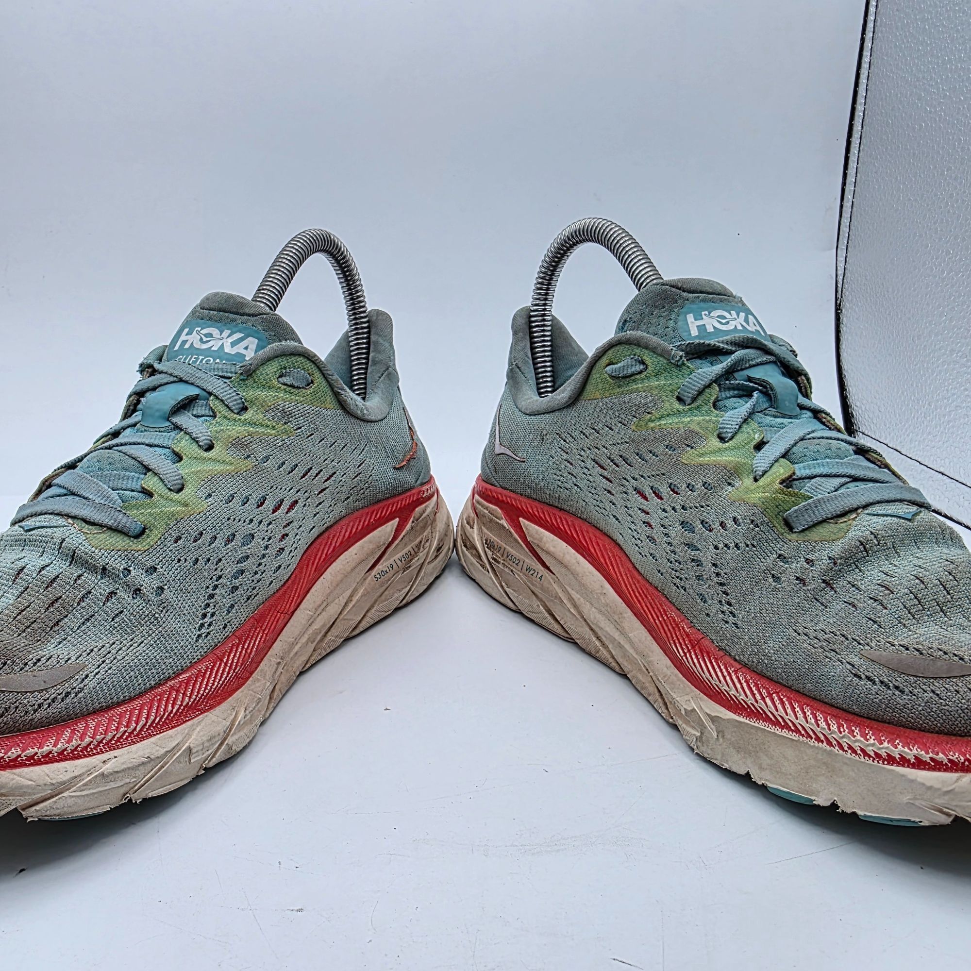 Hoka Hoka One One Clifton 8 Womens Size 5.5 B Aqua Green Athletic Size US 5.5 / IT 35.5 - 3 Thumbnail