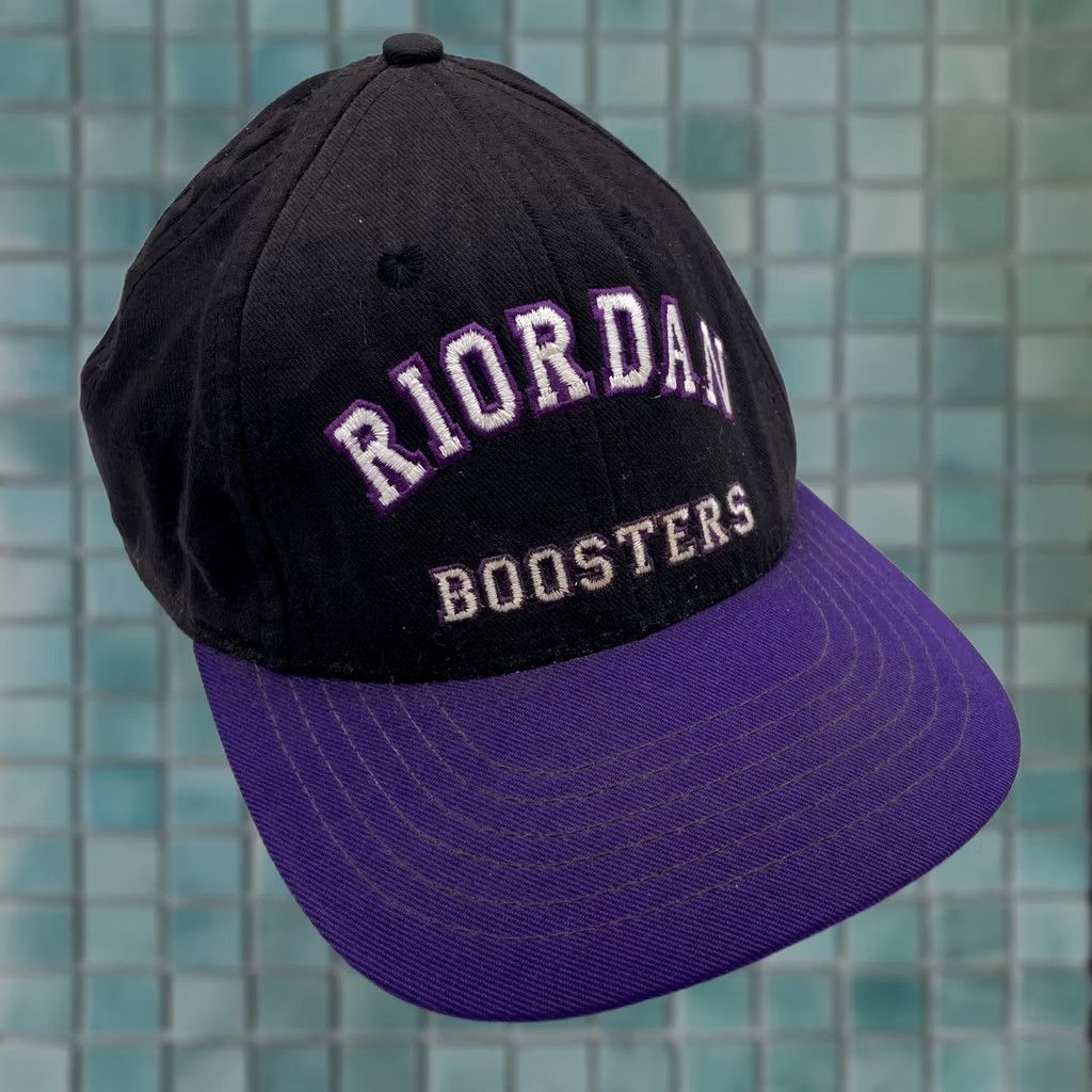 Vintage VINTAGE Riordan Boosters Hat Cap Mens Black Embroidered Logo Baseball High School Size ONE SIZE - 1 Thumbnail