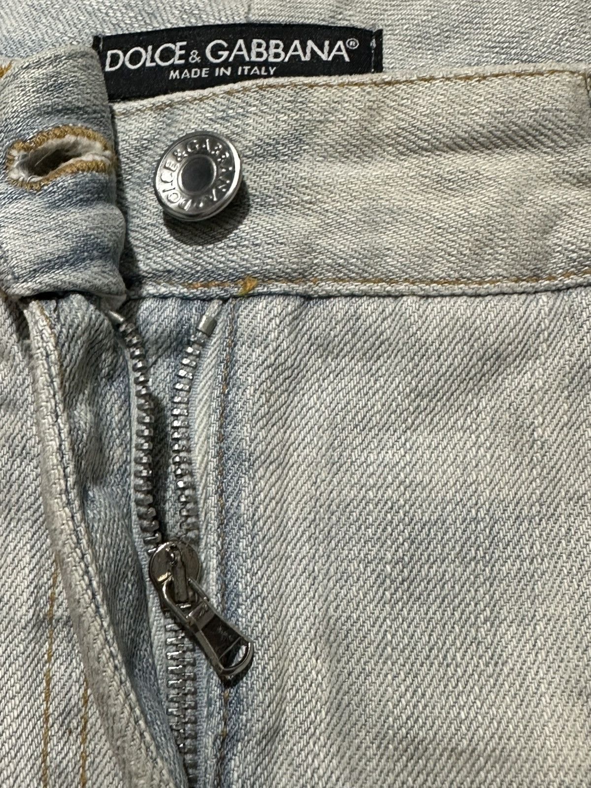 Dolce & Gabbana Dolce & Gabbana distressed-effect denim mini skirt Size 30" / US 8 / IT 44 - 5 Thumbnail