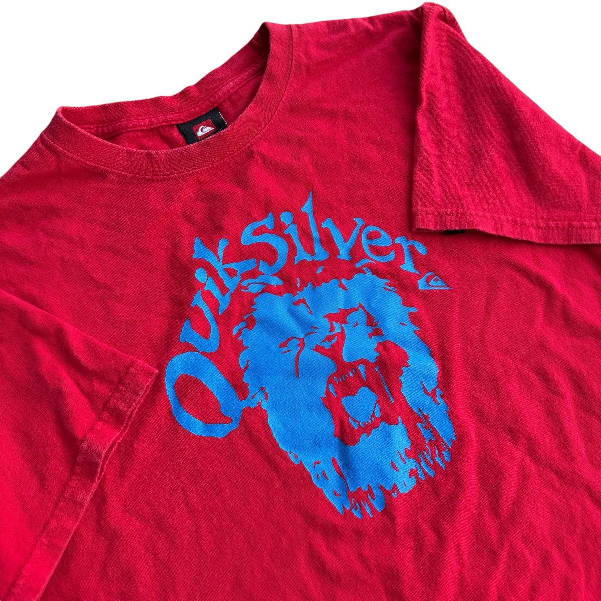 Billabong × Quiksilver × Vintage RARE 90s Lion Roar Quiksilver Graphic Vintage Tee Shirt Size US M / EU 48-50 / 2 - 4 Thumbnail