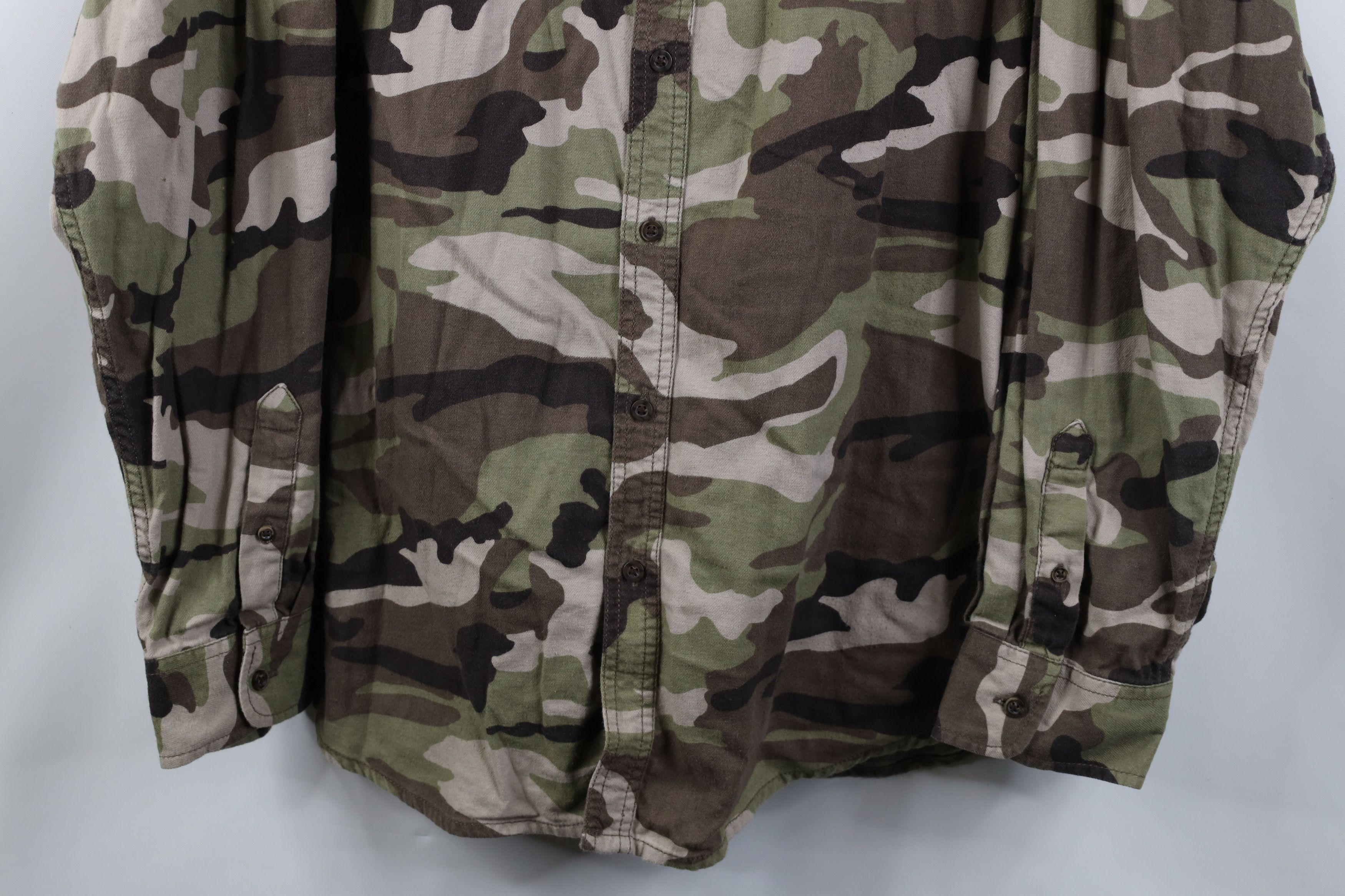 Vintage Vintage 90s Y2K Streetwear Chamois Cloth Button Shirt Size US XXL / EU 58 / 5 - 3 Thumbnail