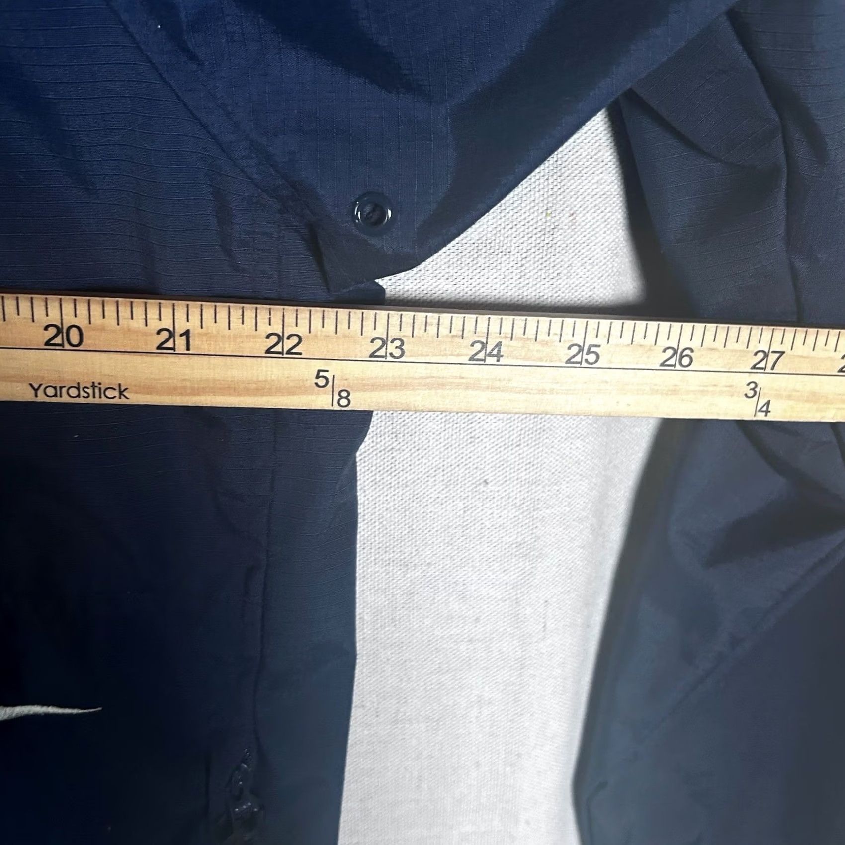 Nike VINTAGE Nike Windbreaker Jacket Mens Medium Navy Blue Ripstop Full Zip Mock Neck Size US M / EU 48-50 / 2 - 5 Thumbnail