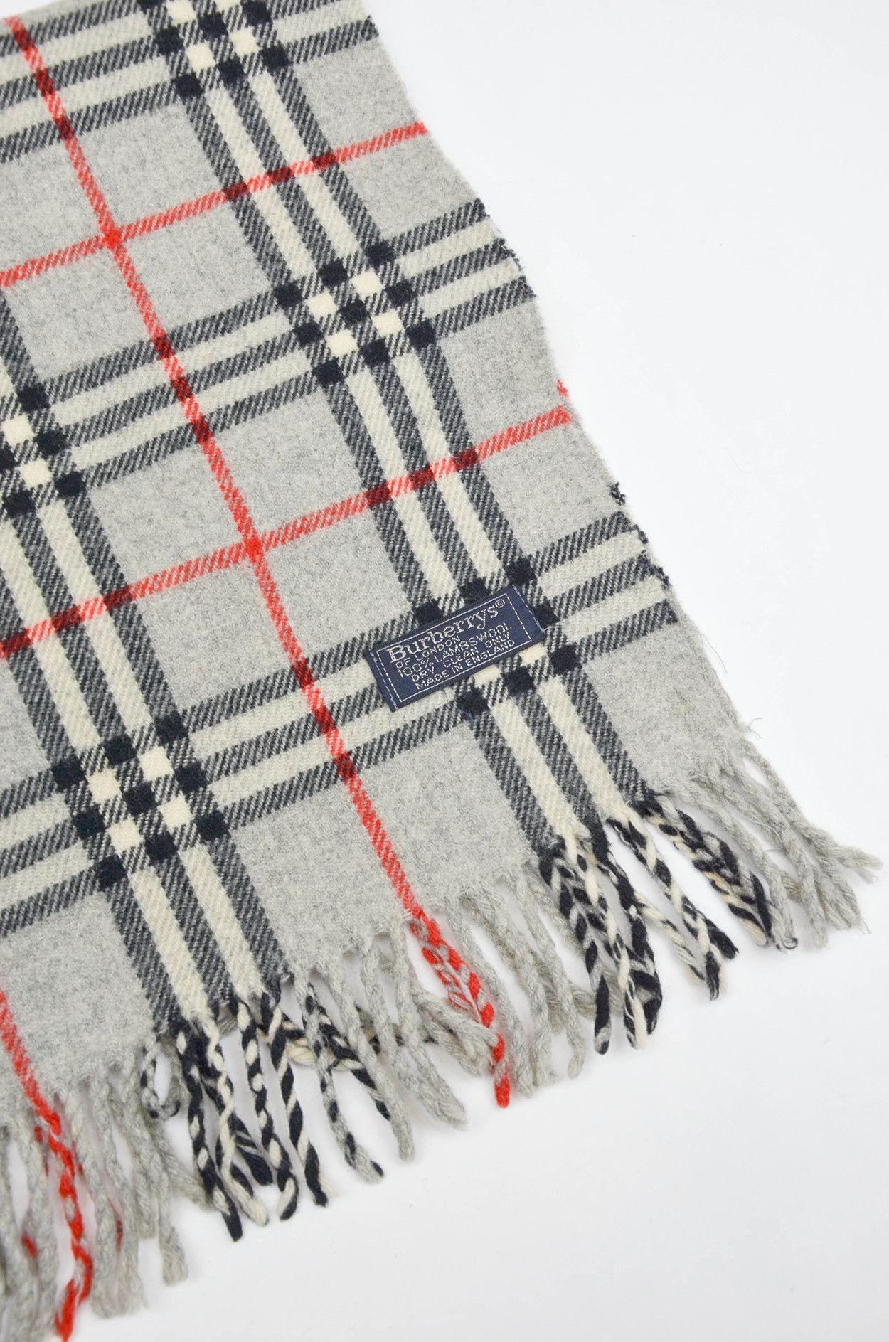 Burberry Burberrys Nova Check Wool Scarf – One Size (Made in England) Size ONE SIZE - 2 Thumbnail