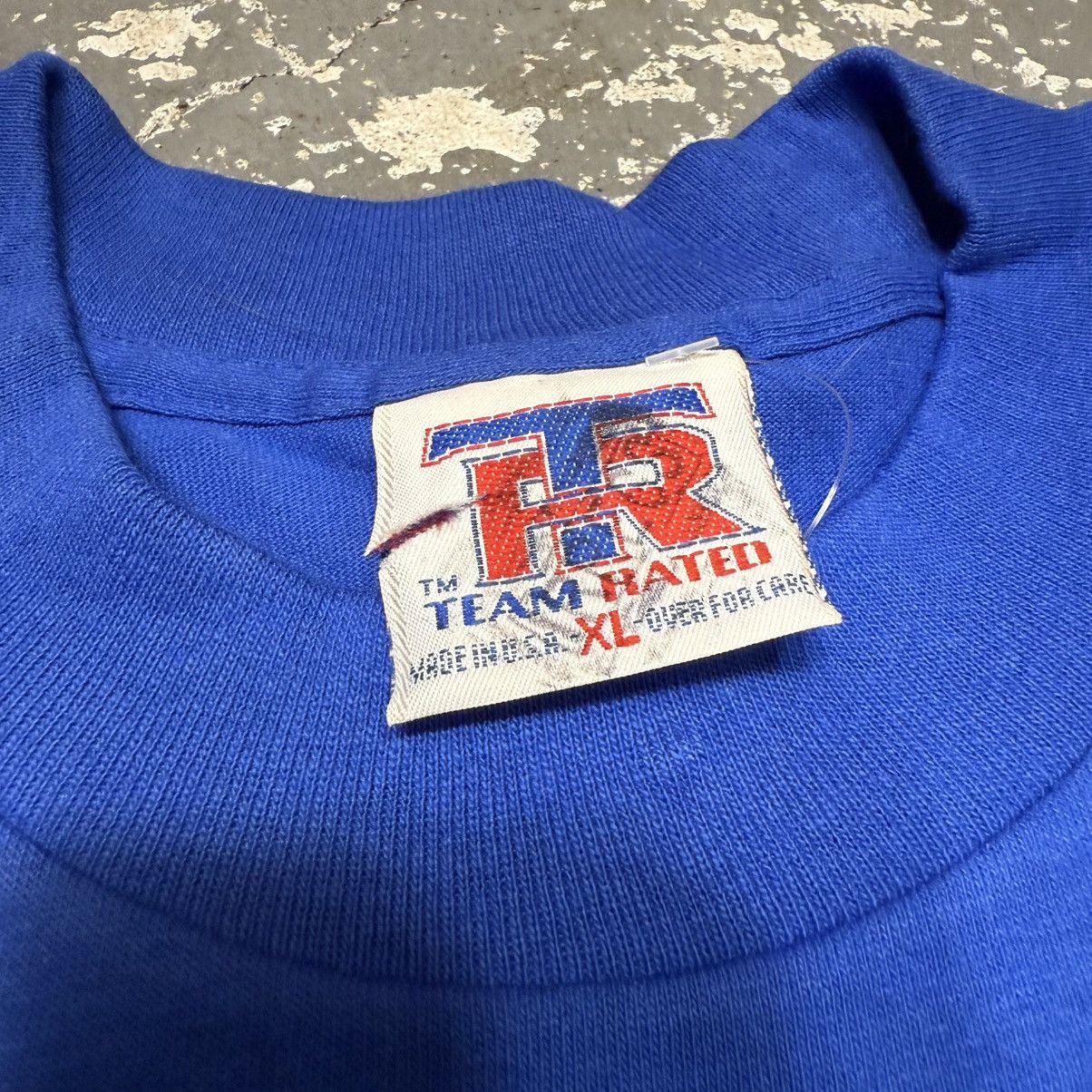 NHL Vintage New York Rangers Water Drip Logo NHL Tshirt 1994 Size US XL / EU 56 / 4 - 4 Thumbnail
