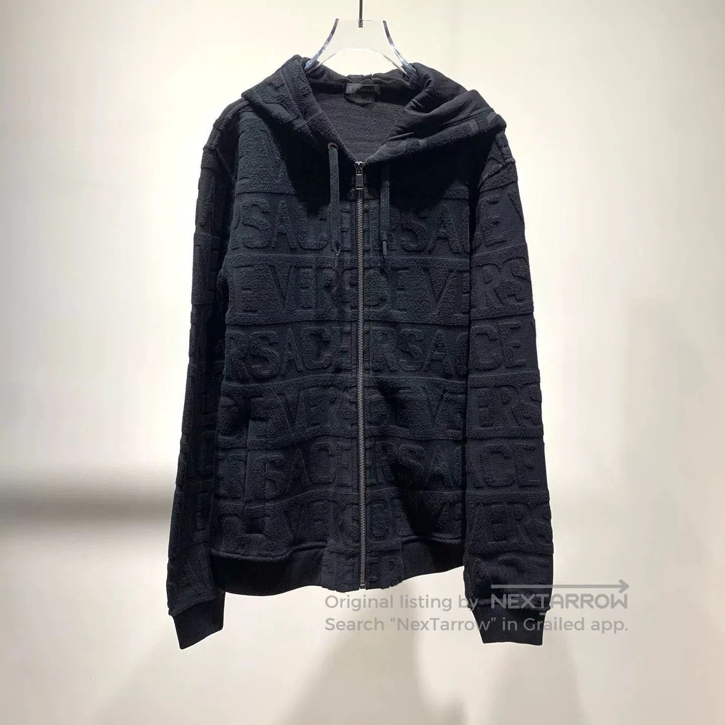 Versace VERSACE Flocked Letter Zip-Up Jacket. Size US L / EU 52-54 / 3 - 1 Thumbnail