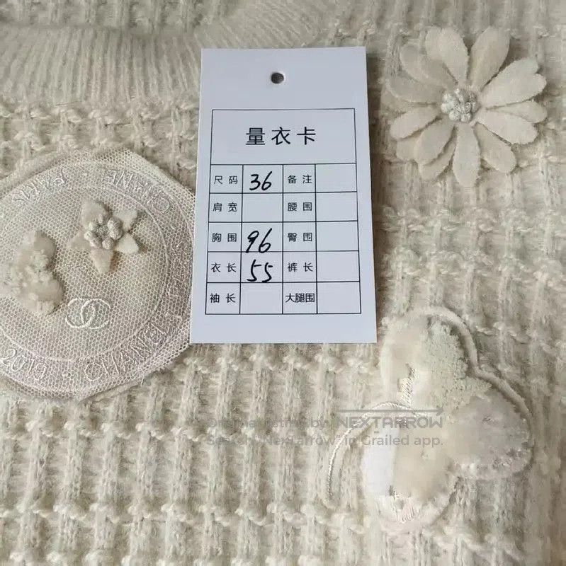 Chanel Chanel Cream Wool Women's Pullover Sweater . Size S / US 4 / IT 40 - 3 Thumbnail
